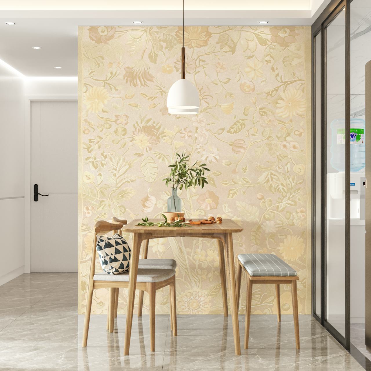 Royal Tree of Life - Ivory tapetti huoneessa
