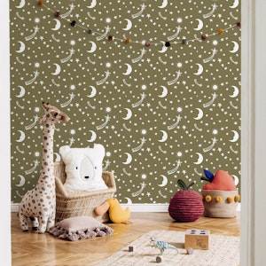 Starry Night Charm - Faded Olive