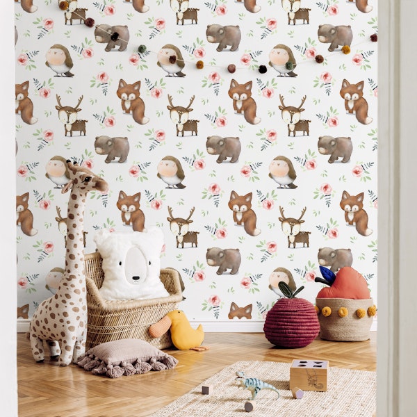 Wild Animals Flower Forest