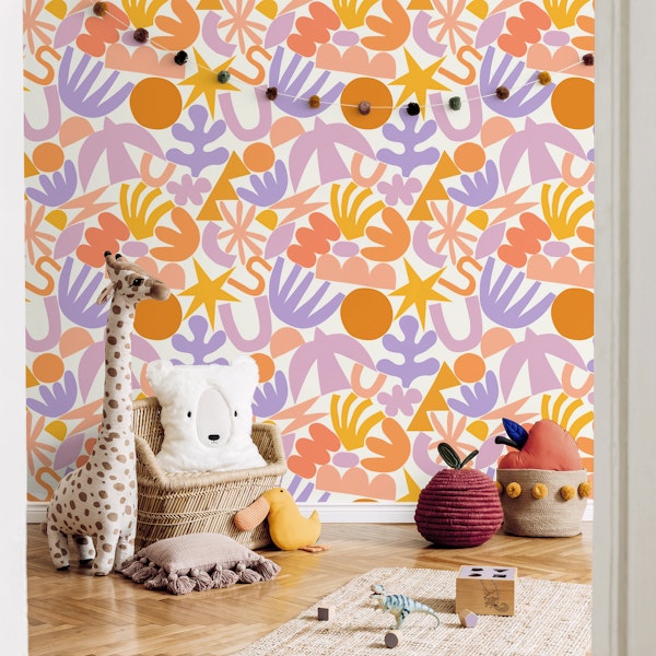 Happy modern kids art