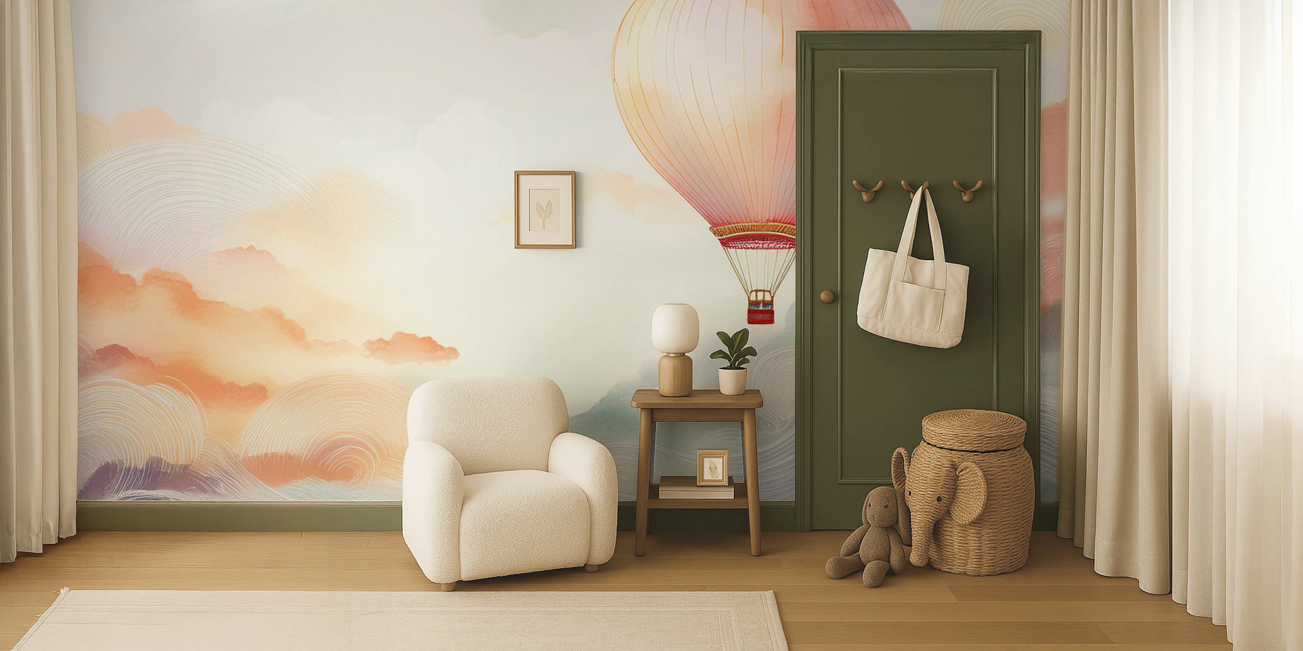 Dreamy Balloon Journey tapetti huoneessa