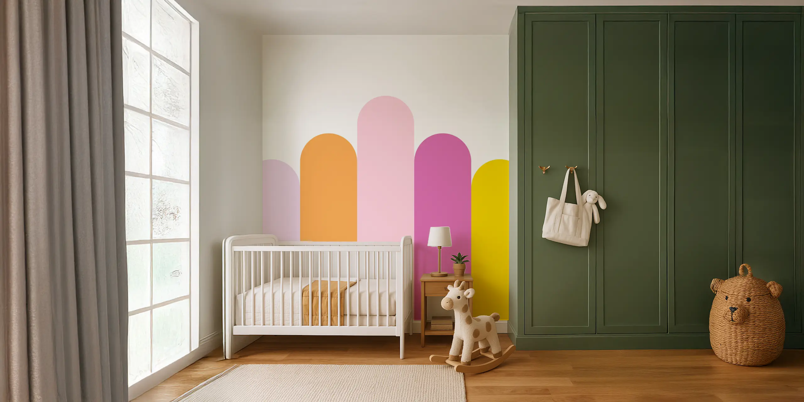 Colorful Pastel Rainbow Wallpaper