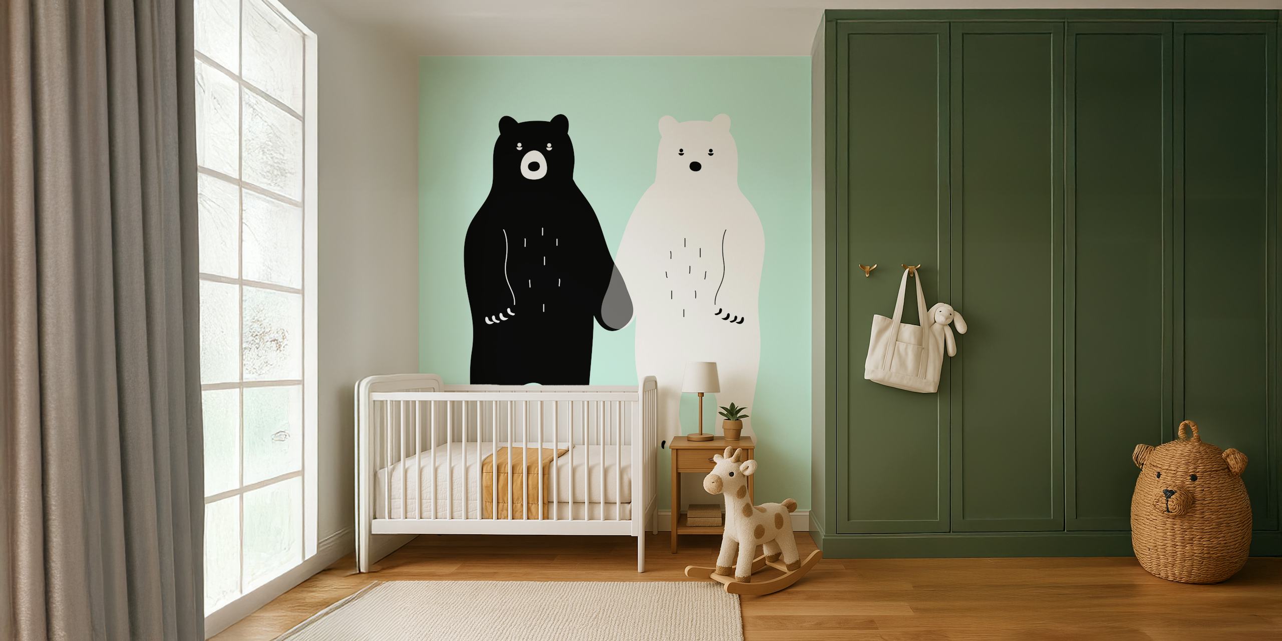 Wallpaper featuring two cute bears