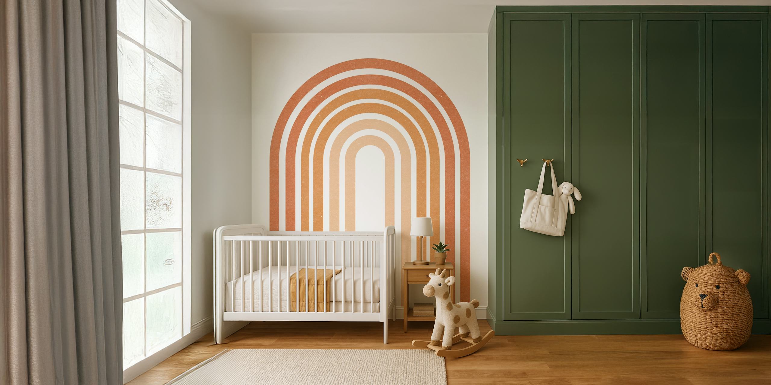 Rainbow Boho wallpaper in a room
