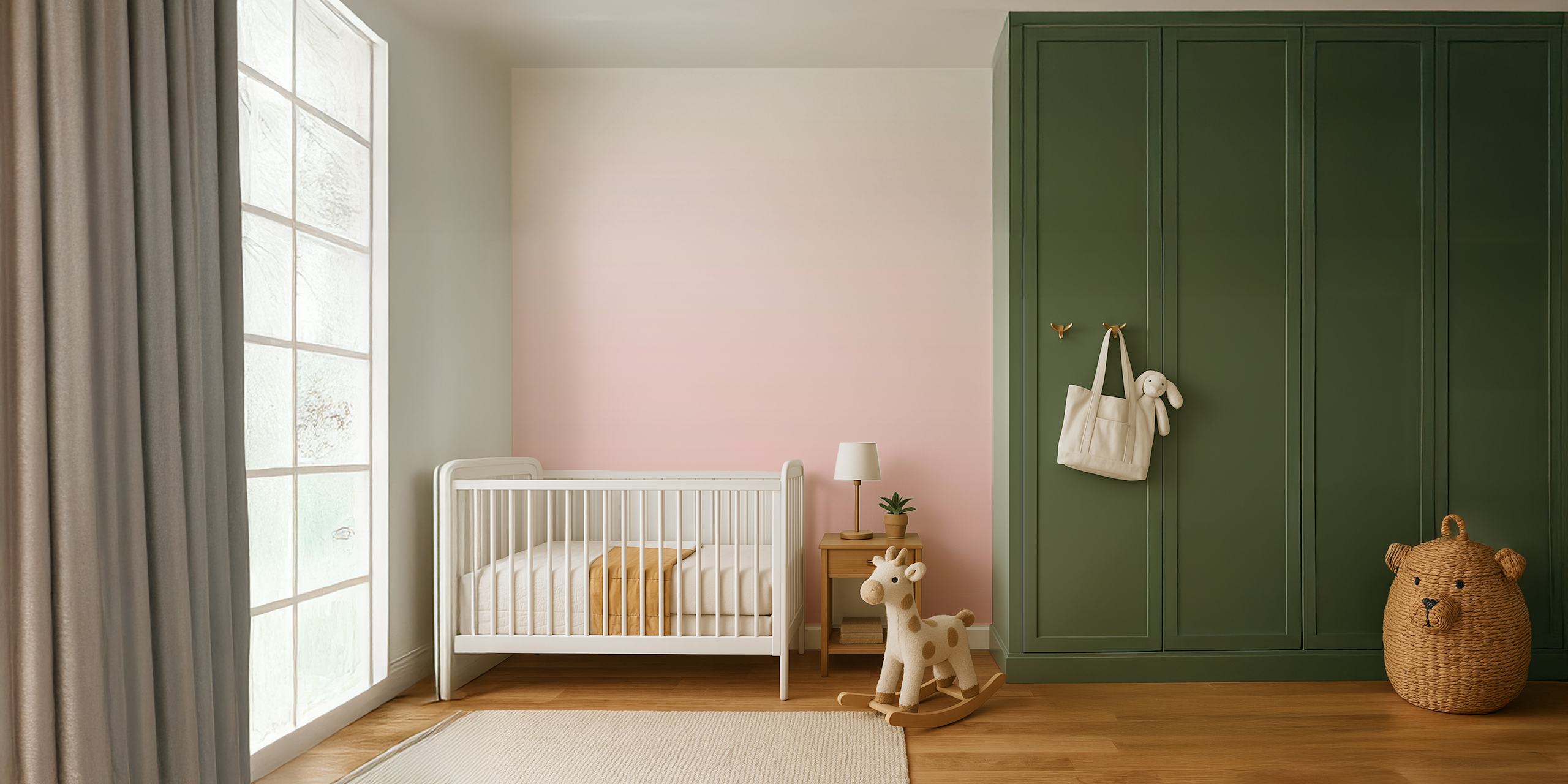 Gradient pink tones wallpaper with soft ombre effect