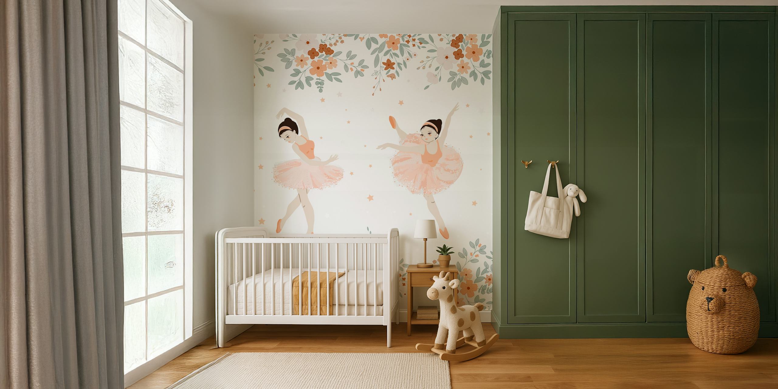 Dancing Ballerinas tapeta u sobi