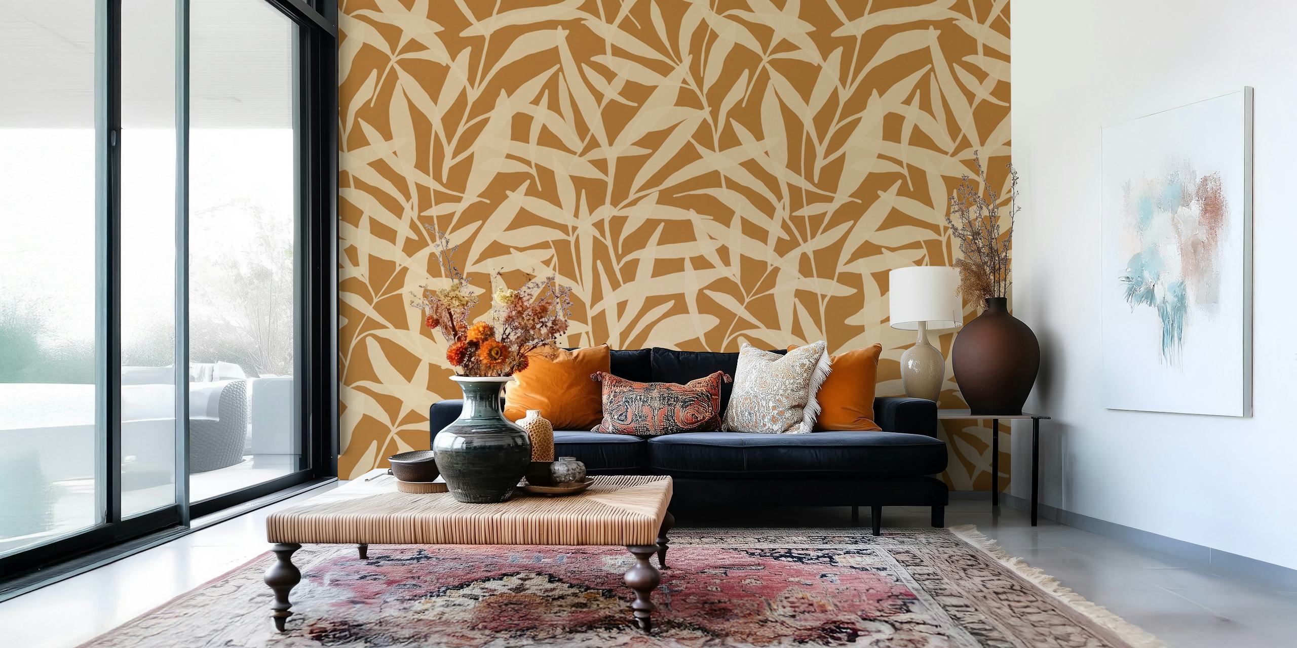 Yellow ja beige orgaaniset muodot suunnittelu