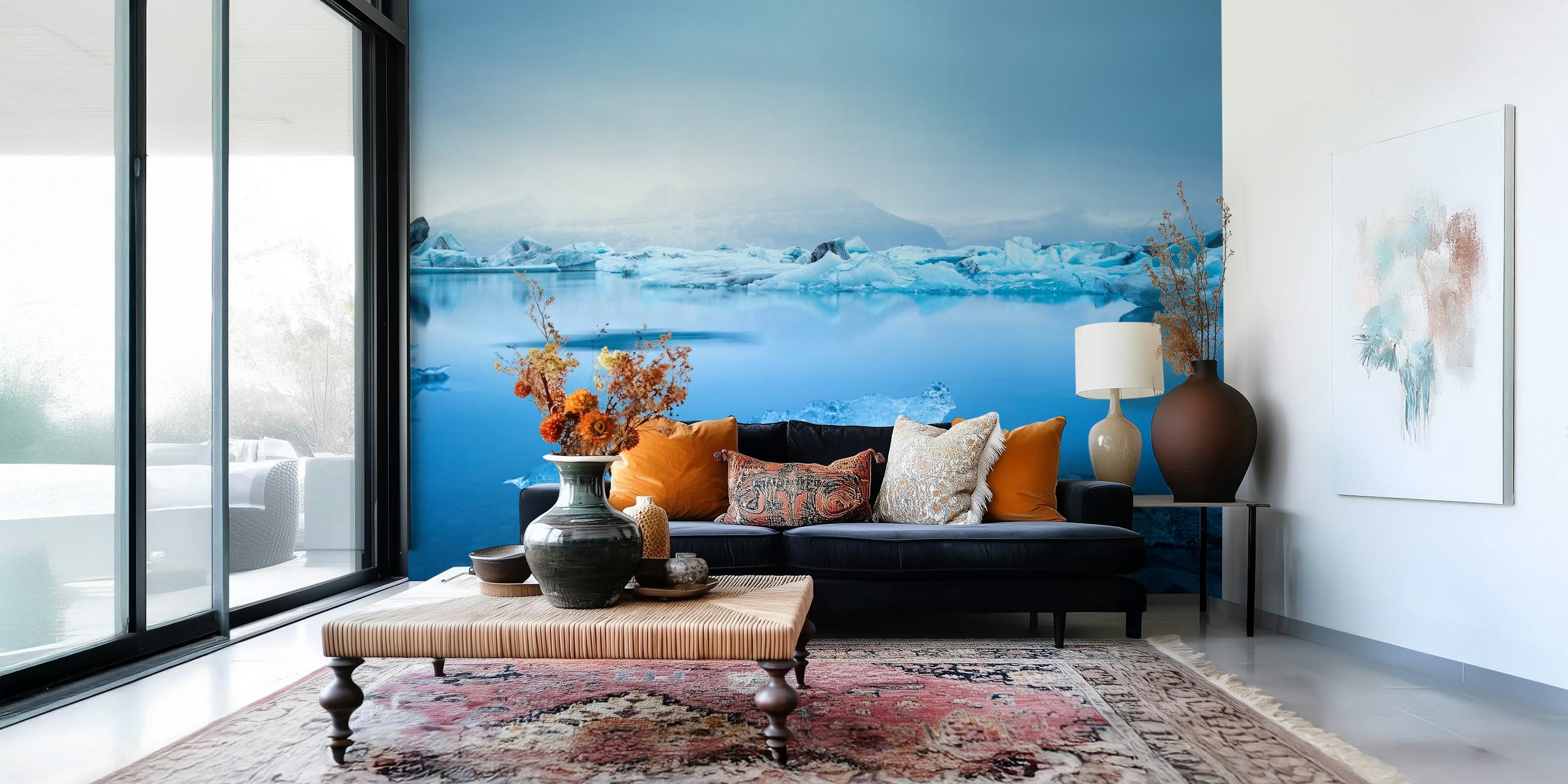 Iceland Glacier Lagoon tapeta u sobi