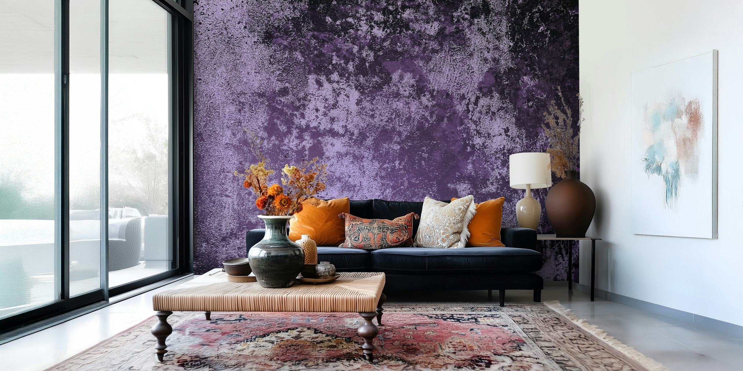 Purple concrete texture wallpaper