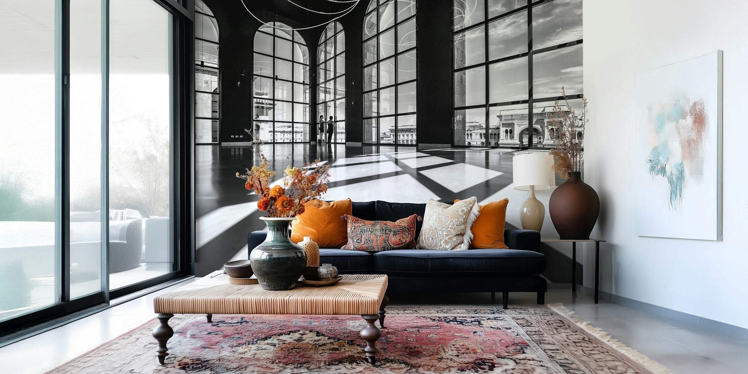 Carta da parati con design lights and shadows