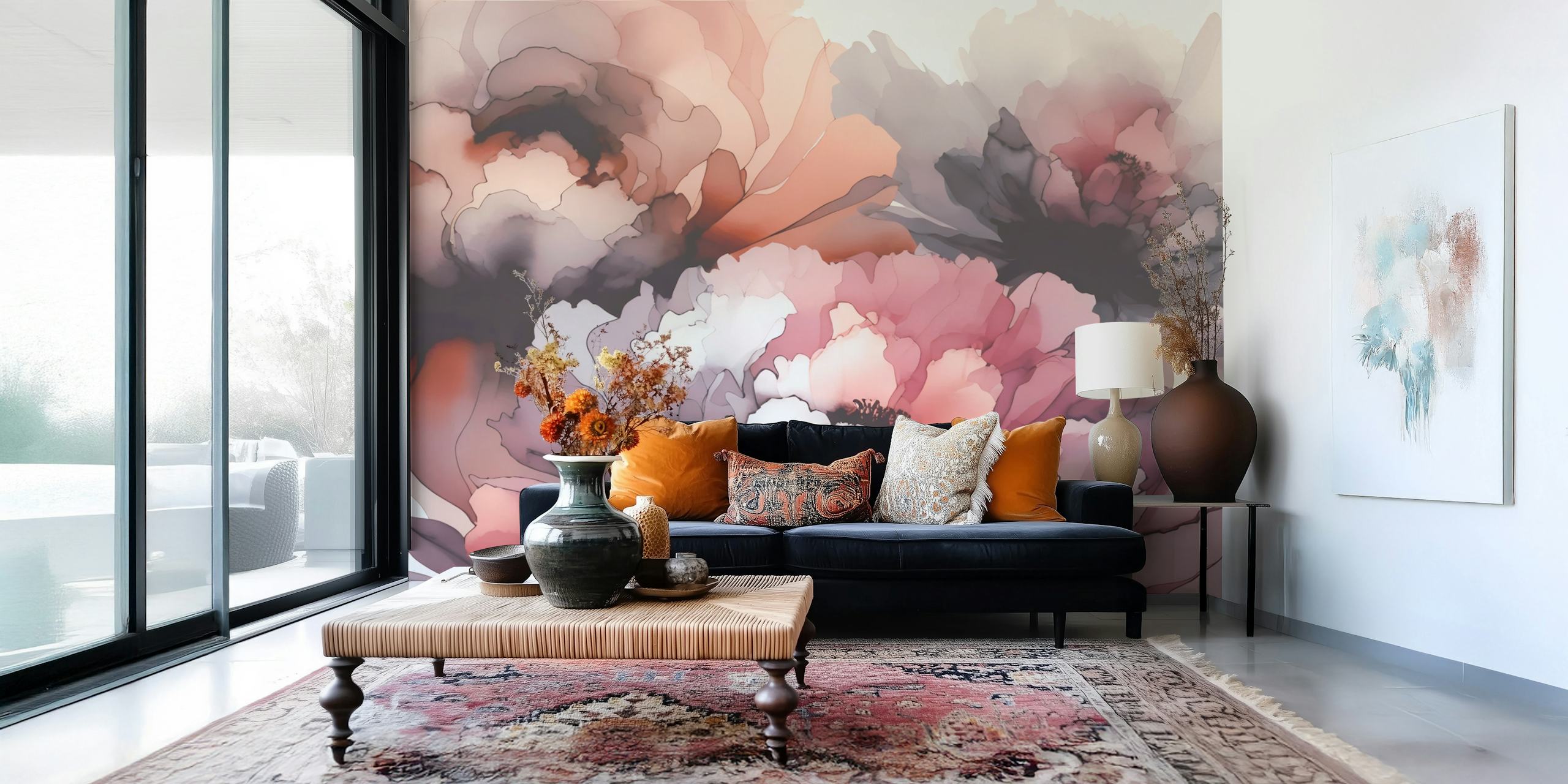 Ταπετσαρία Blush Floral Dream με λουλούδια
