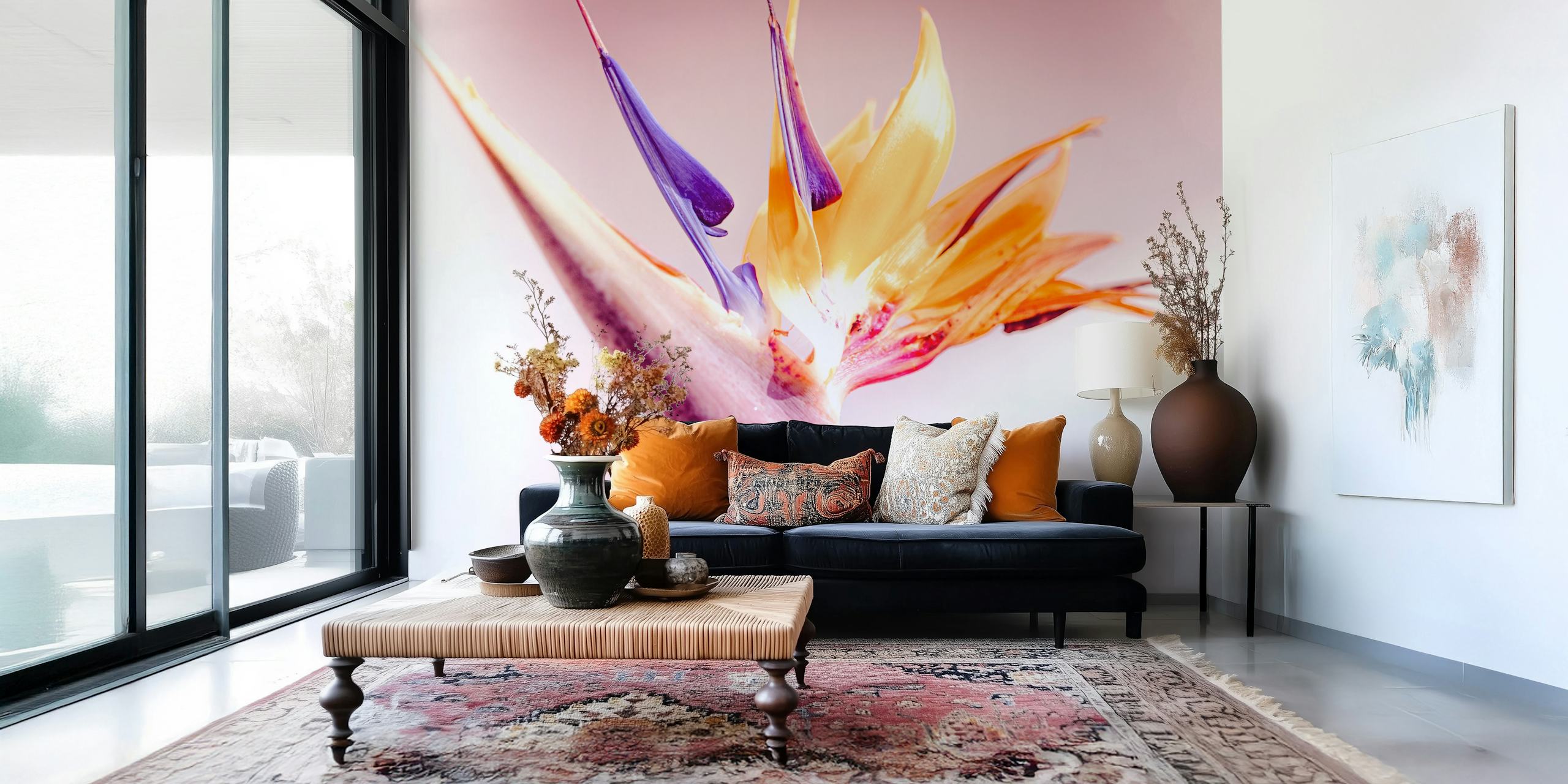 Bird of Paradise Bloom ταπετσαρία σε έναν χώρο