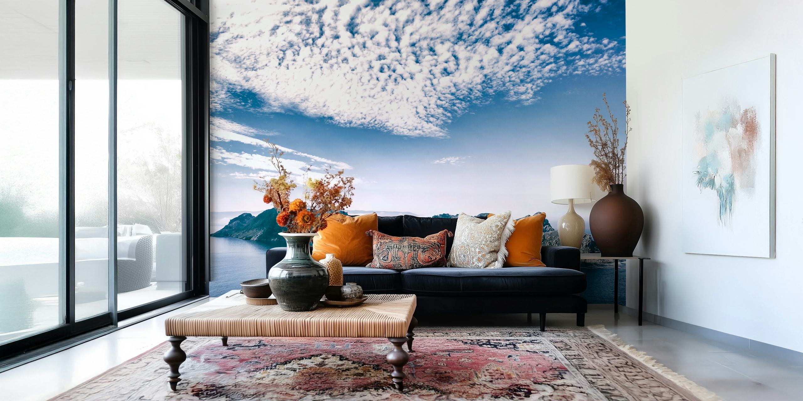 Papier peint Sky Meets Sea dans une pièce