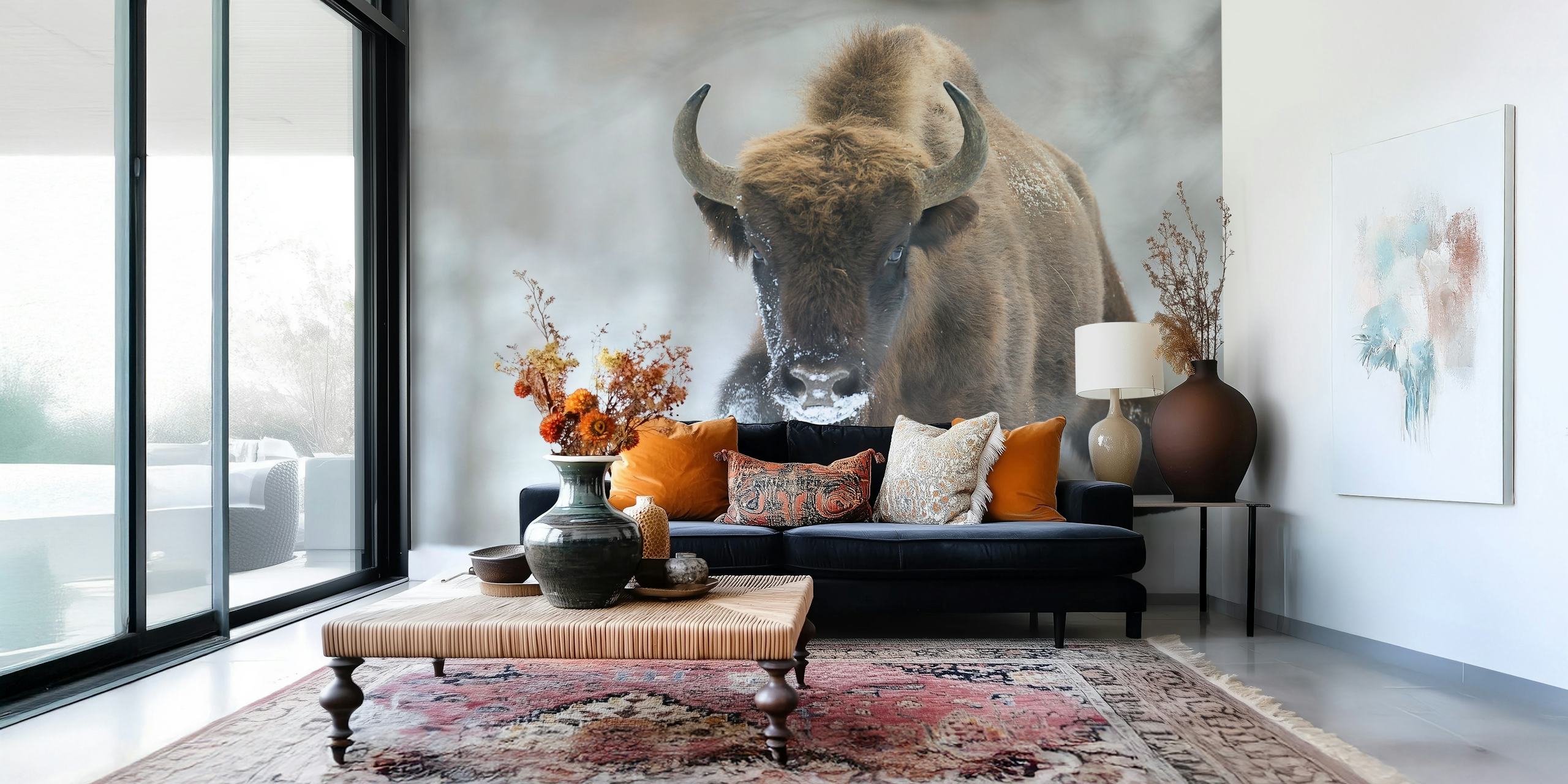 Rewilded tapetti luonnollisessa ympäristössä