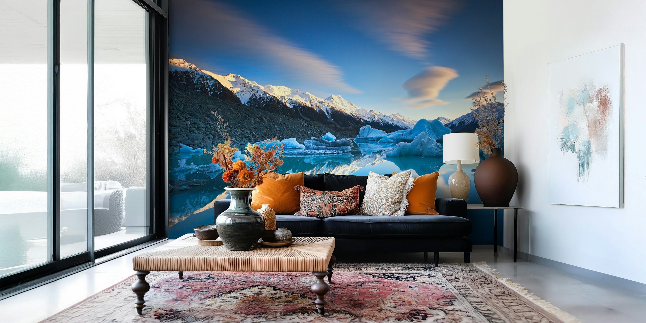 Winter Symmetry tapet i ett rum