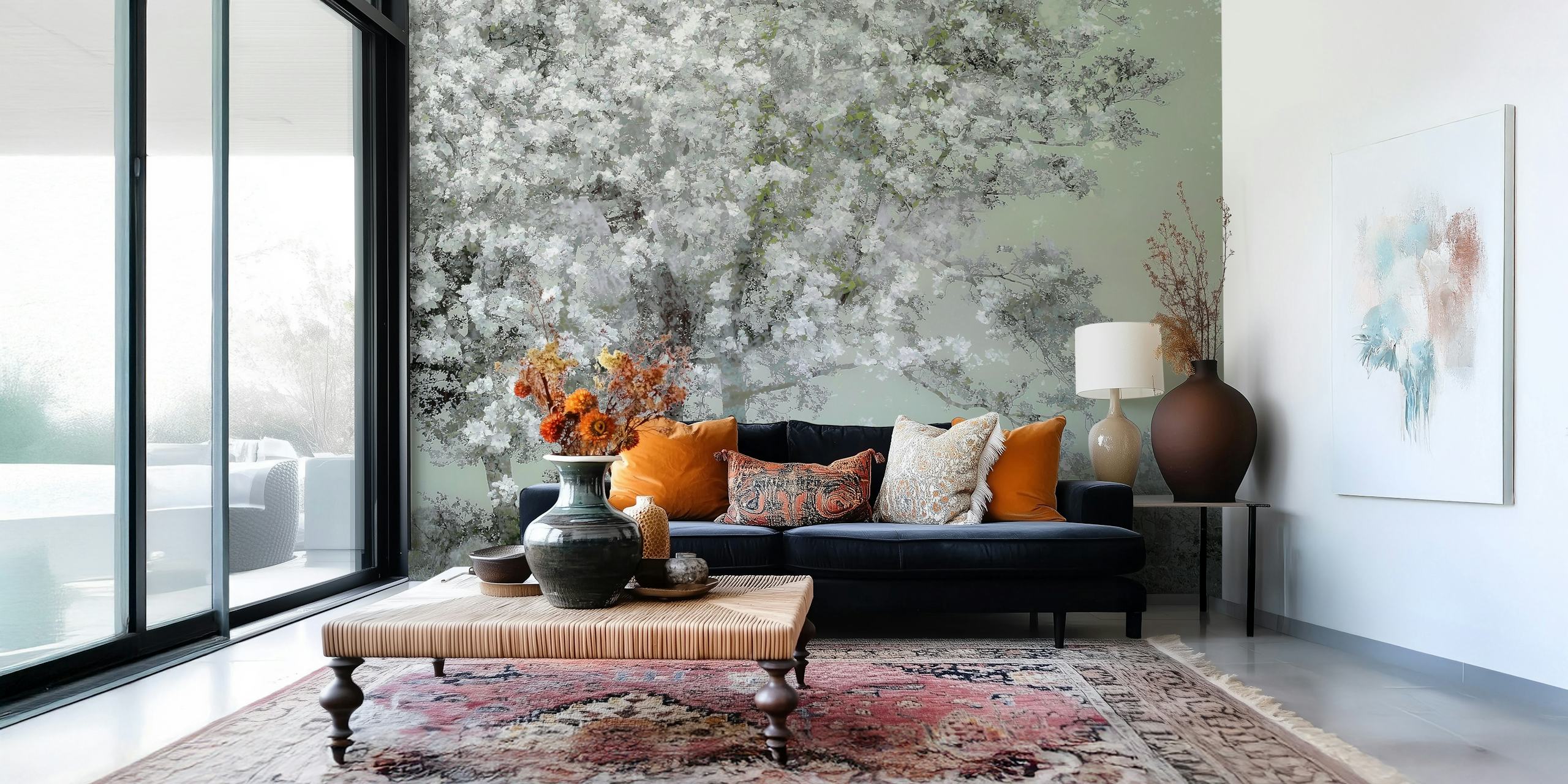 Spring wallpaper con alberi in fiore