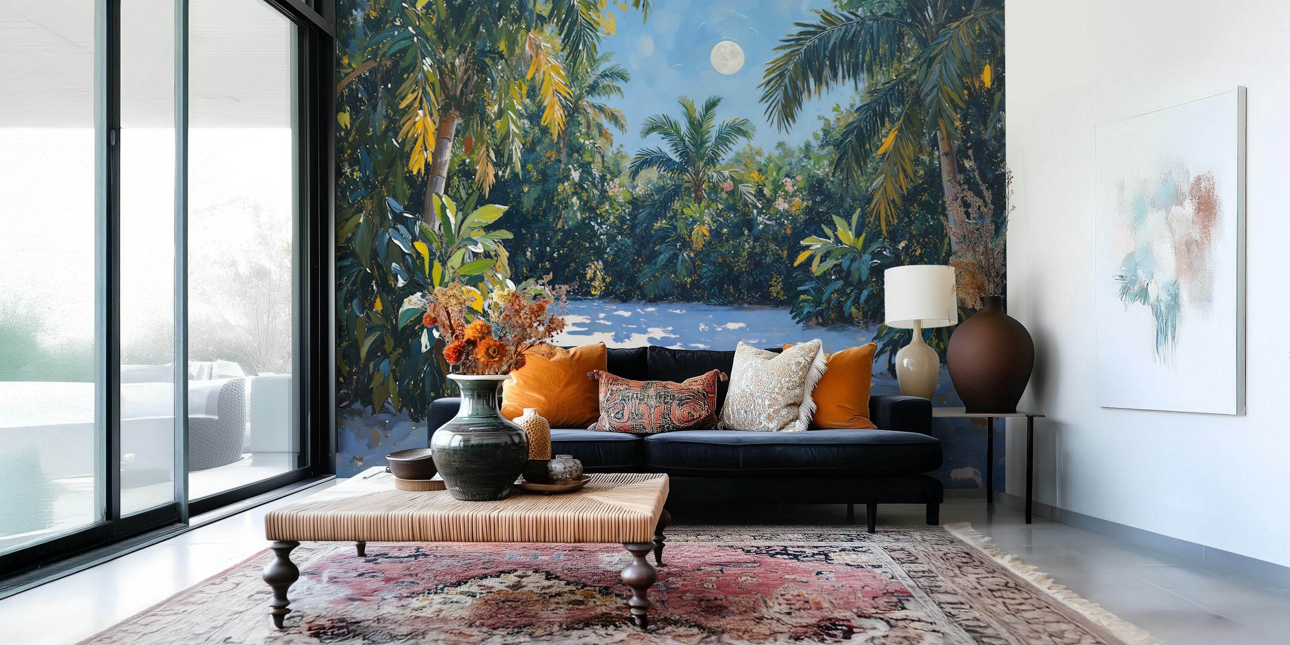 Tropical Moonlit Oasis tapeta w pokoju