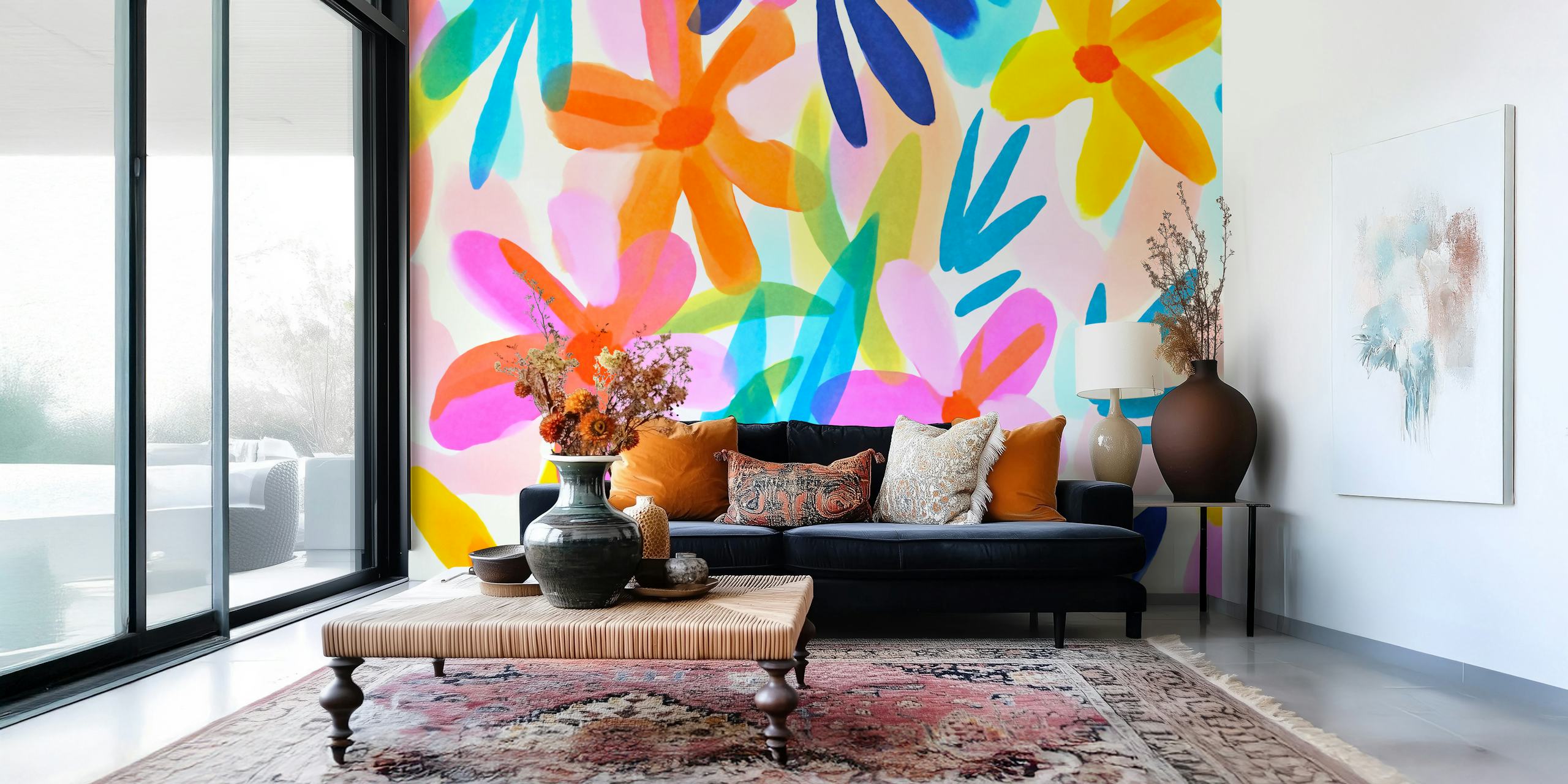 Sunny Day Bold Abstract Matisse Florals ταπετσαρία