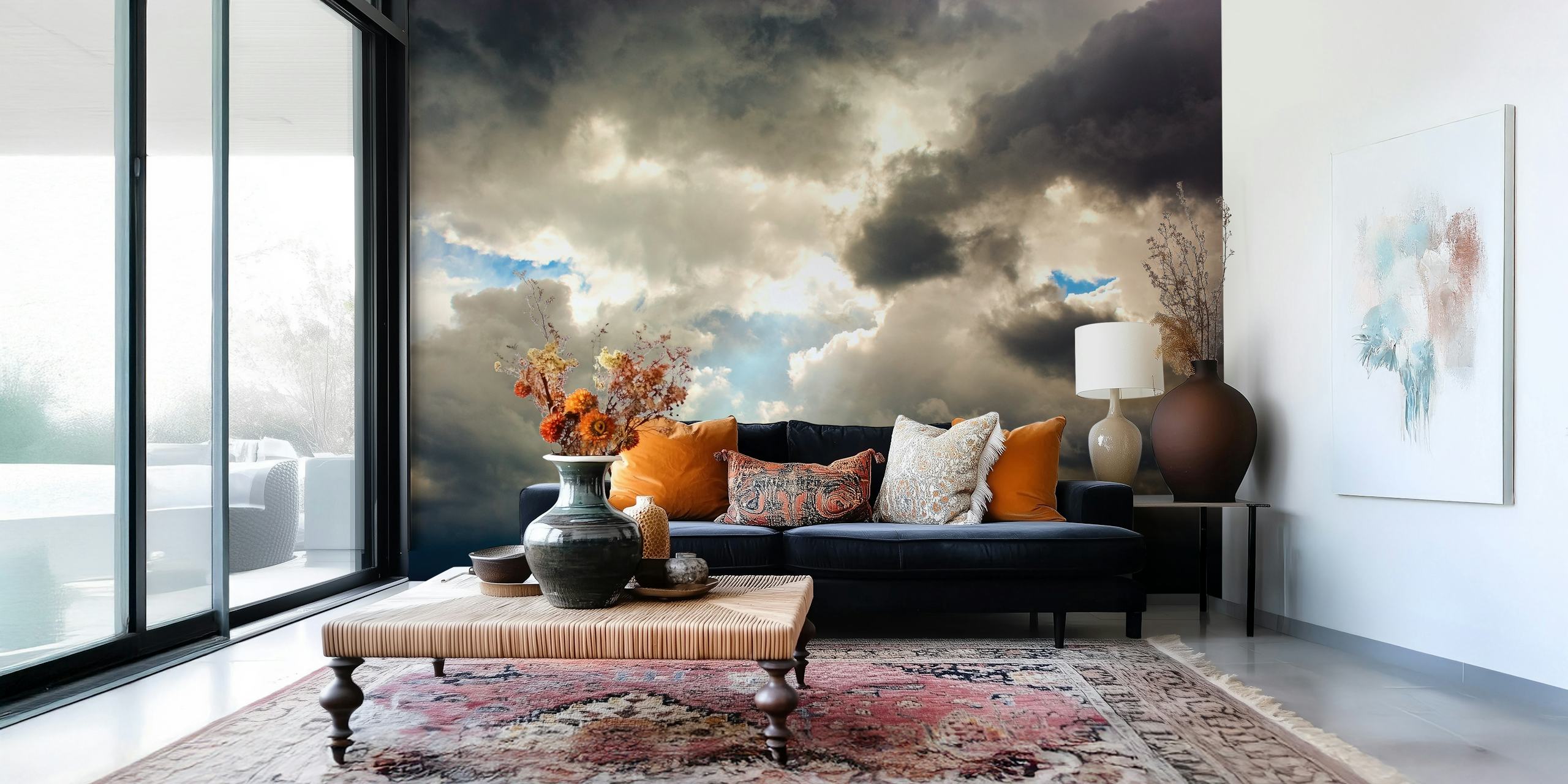 Atmosphere II wallpaper design in a room