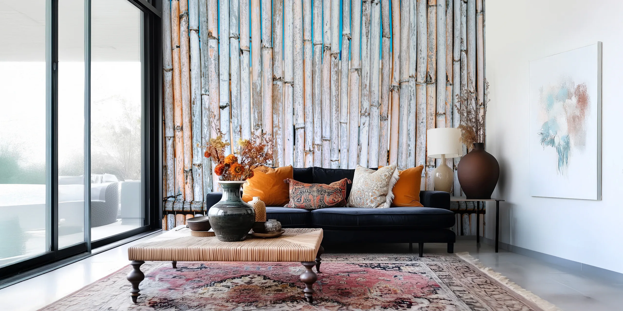 Natural Bamboo Textured Wallpaper natural-bamboo-textured-wallpaper