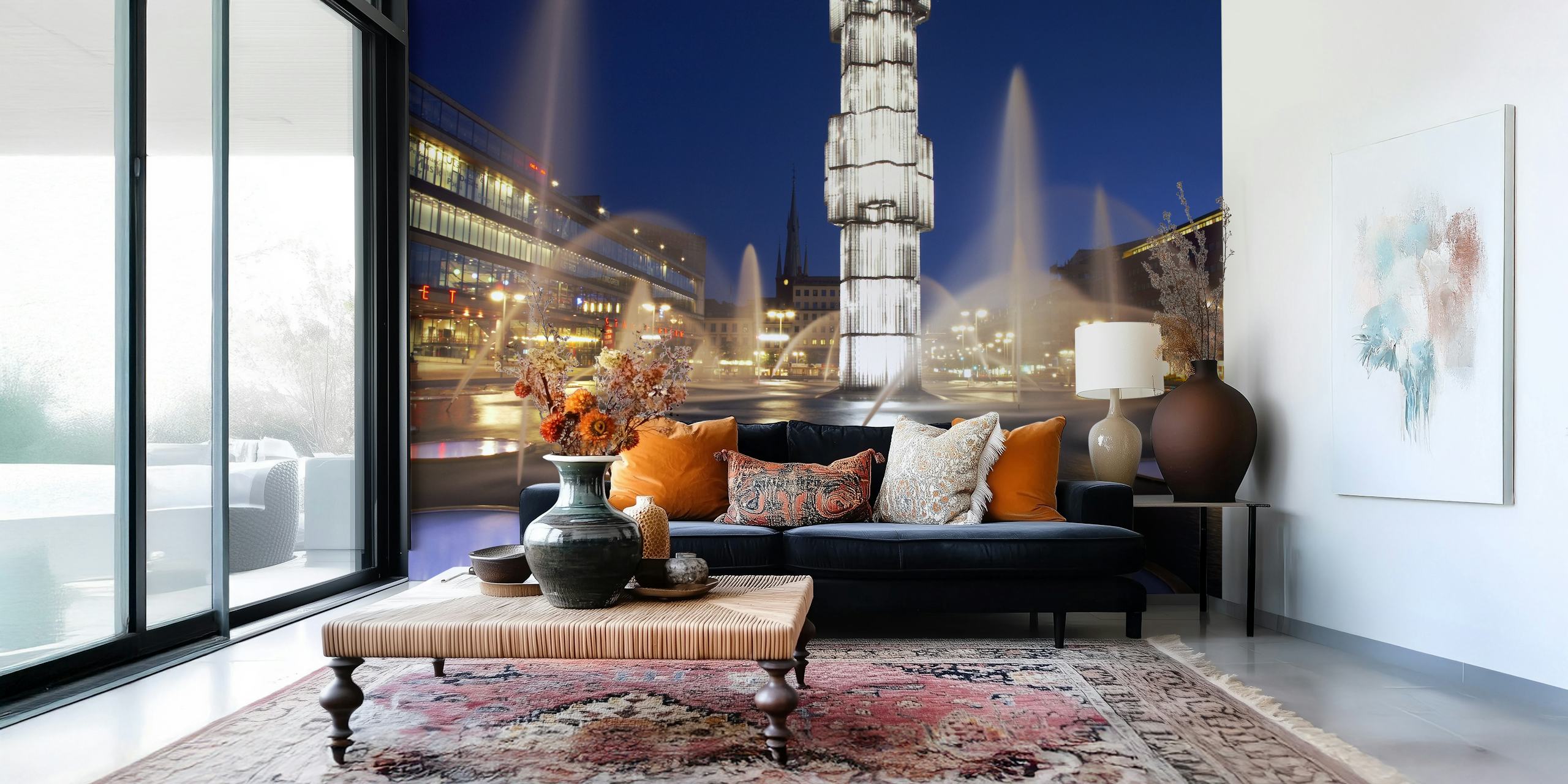 tapeta fontane Sergels torg u sobi