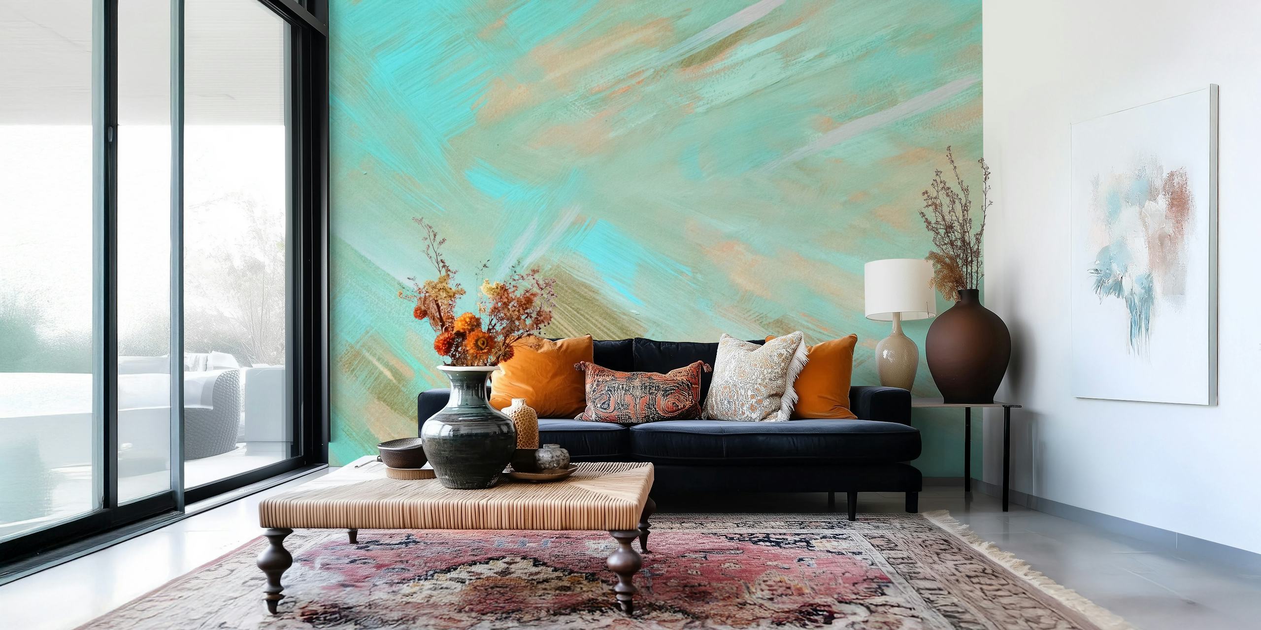 Vibrant Abstract tapetti huoneessa