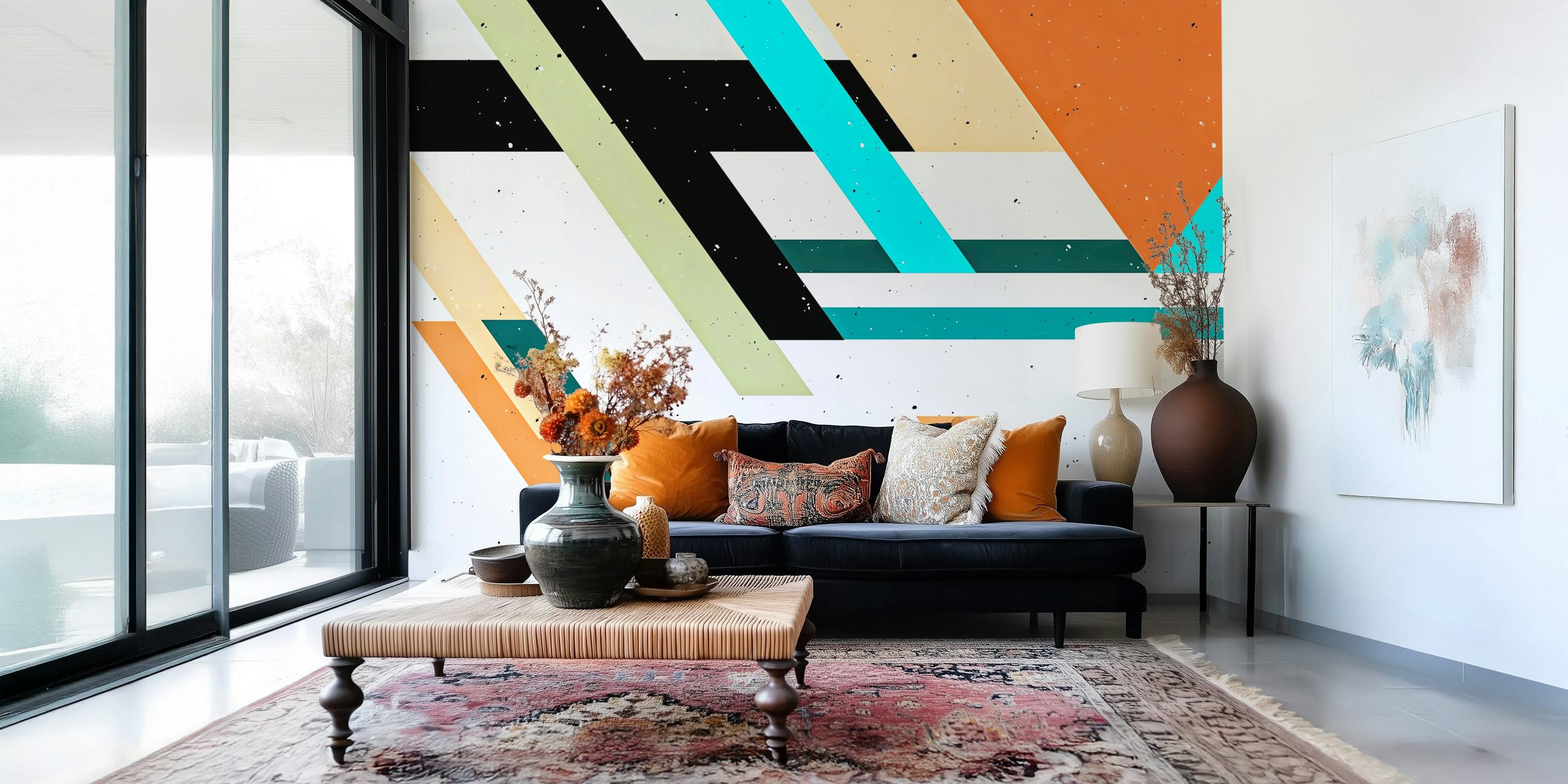 Papel pintado Vintage Life en una habitación elegante