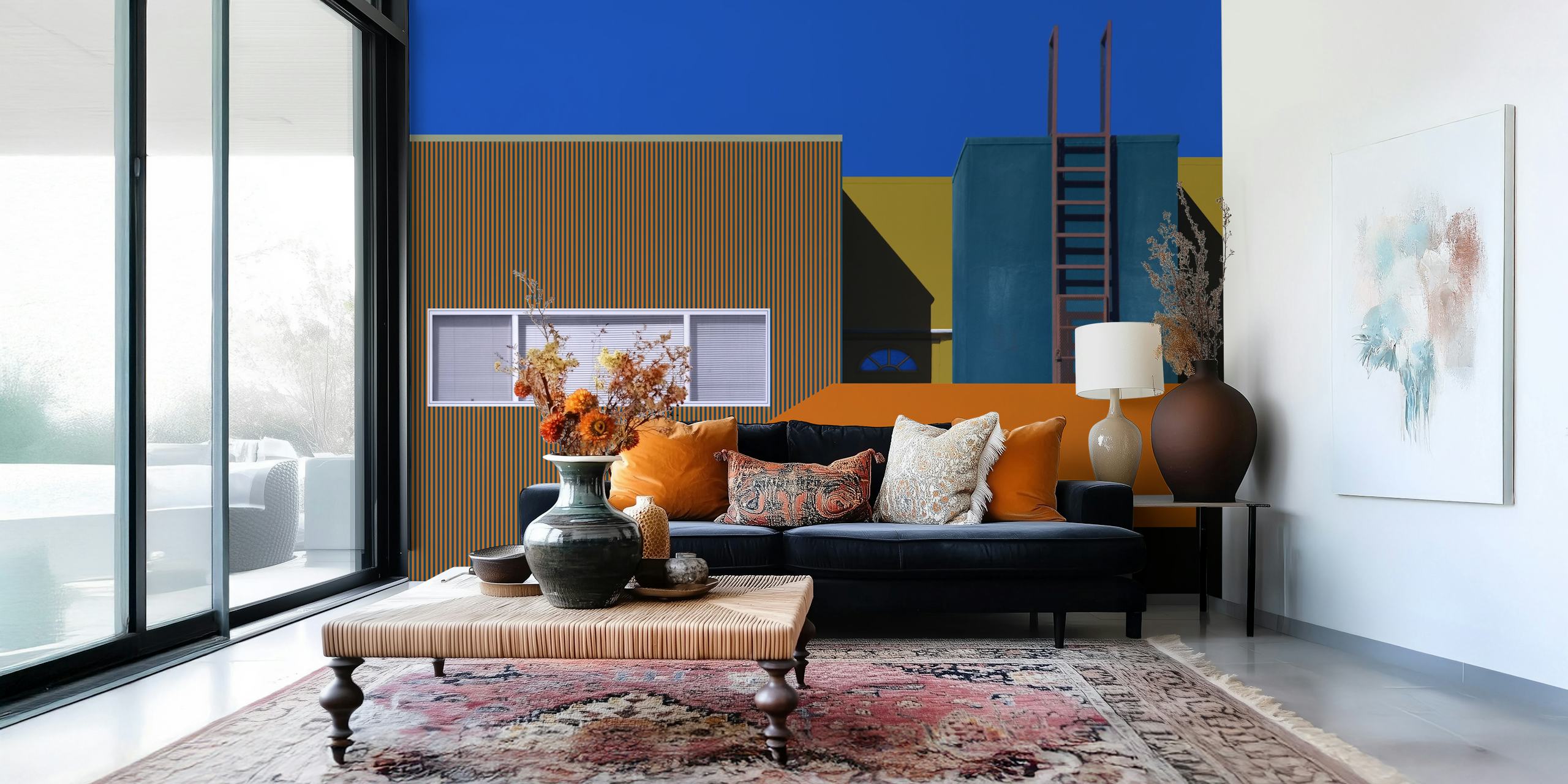 Ocean Breezes Apt Tapetdesign in einem Raum