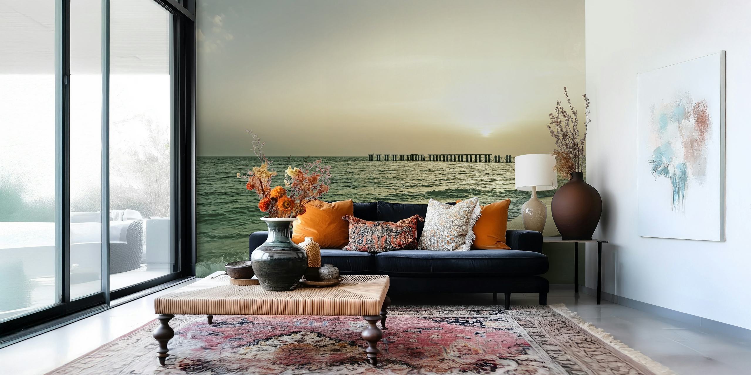 Gasparilla Island Sunset wallpaper i et rom