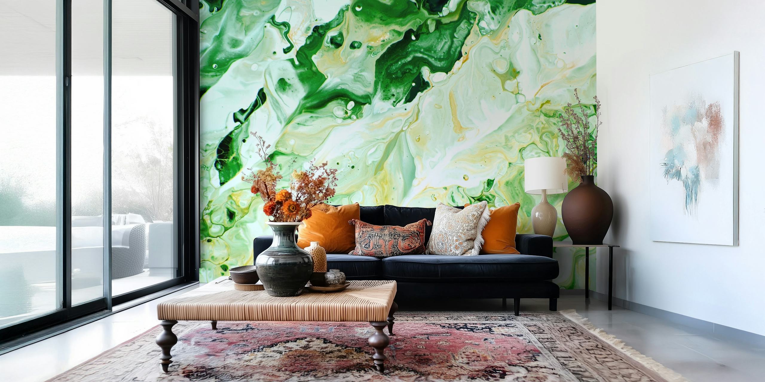 Abstract Marble Glam 3 tapet i ett rum