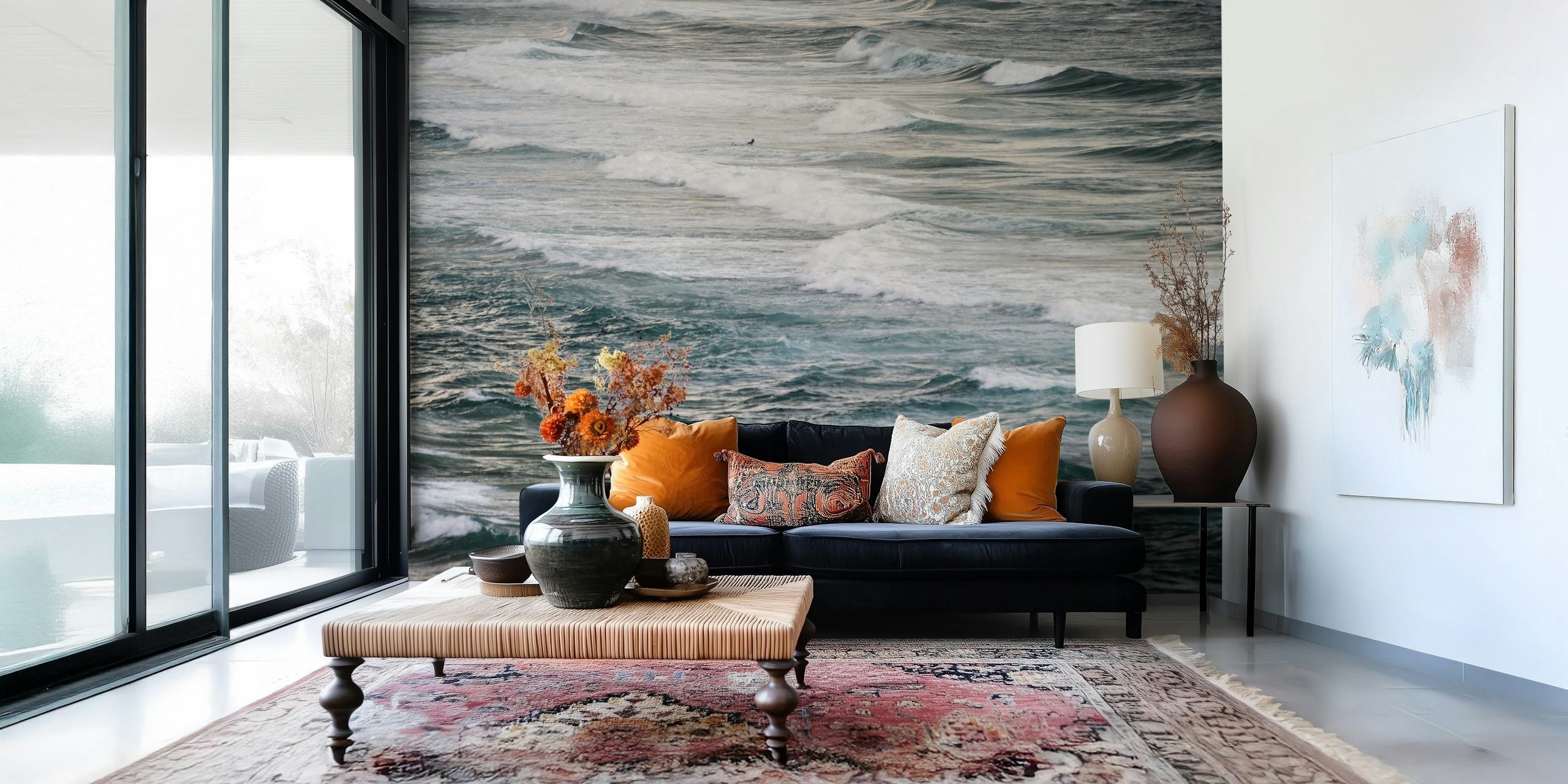 Winter Surfing V wallpaper in a room