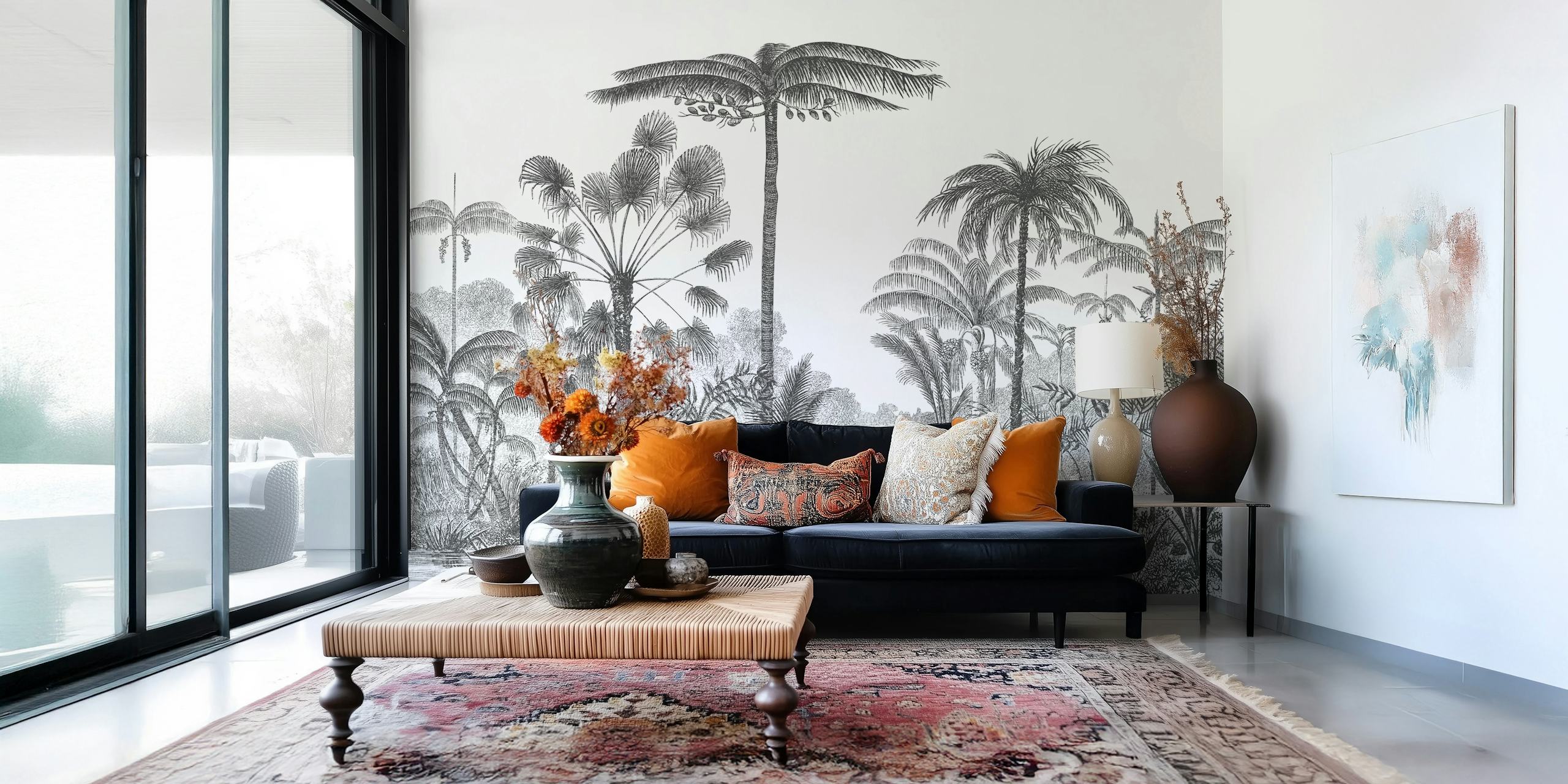 Tapeta Vintage jungle II u sobi