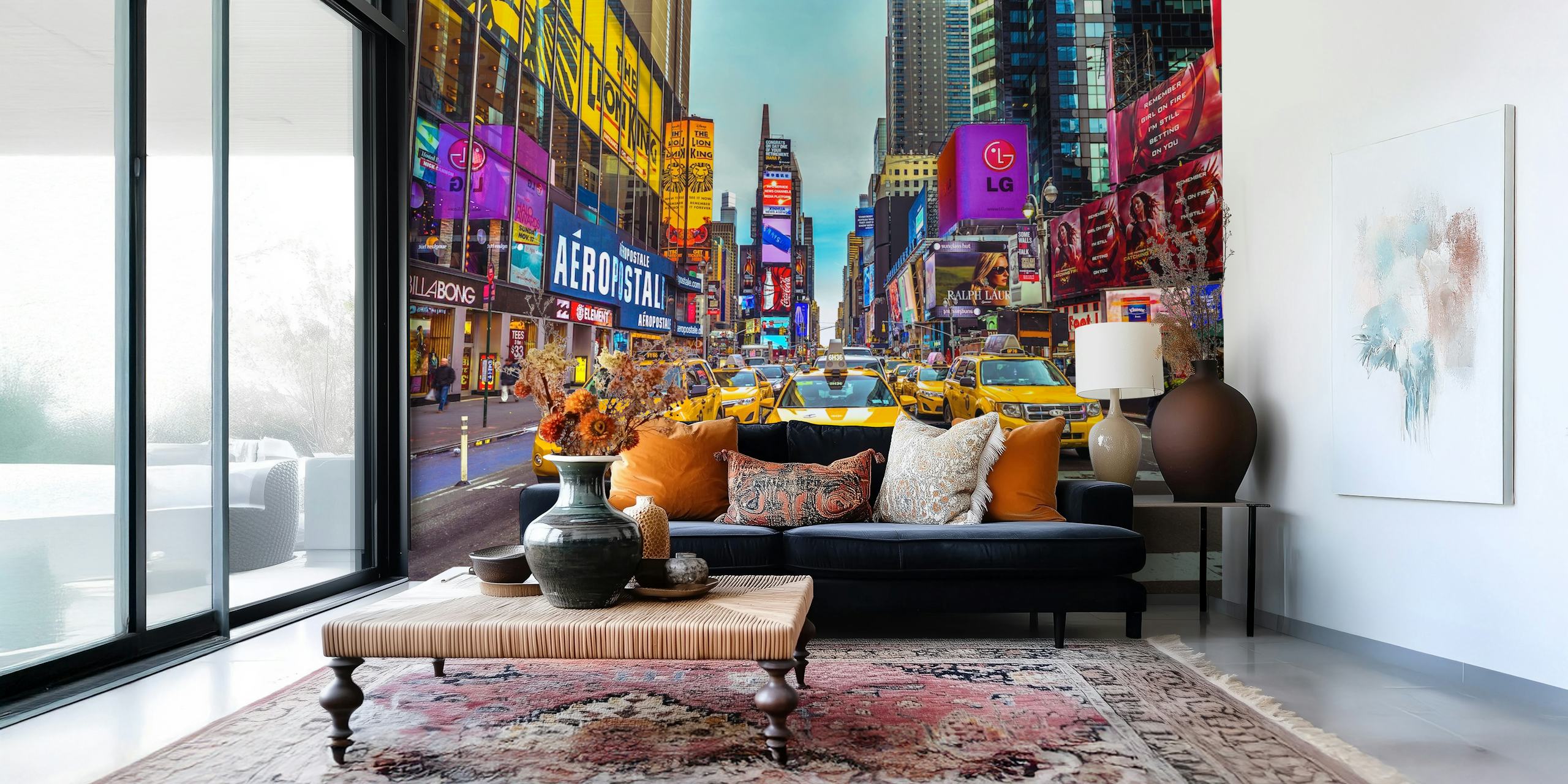 New York's Urban Pulse wallpaper design
