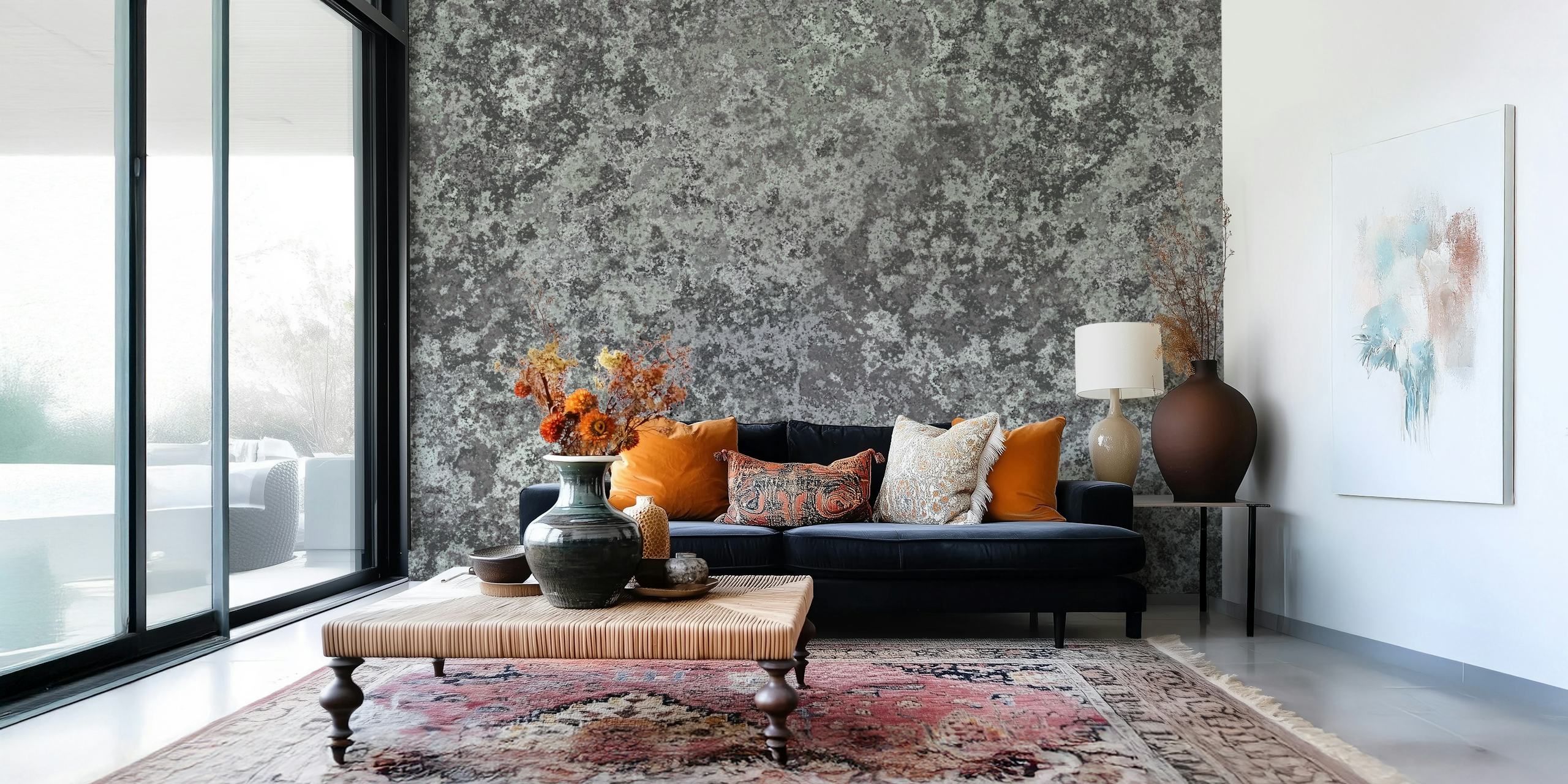 Minimalistic Rough Stone en una habitación