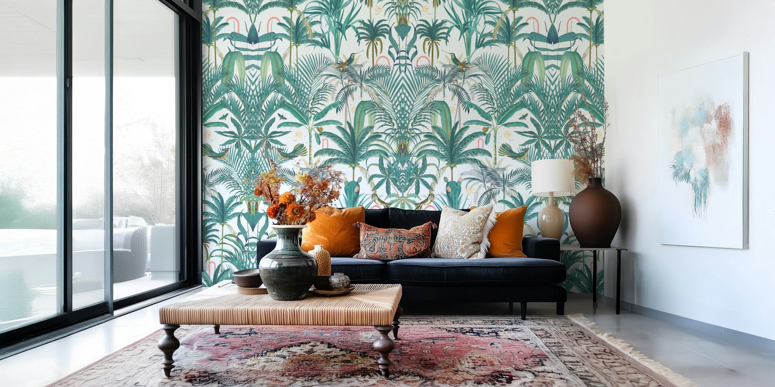 Sunset Blvd wallpaper in a room