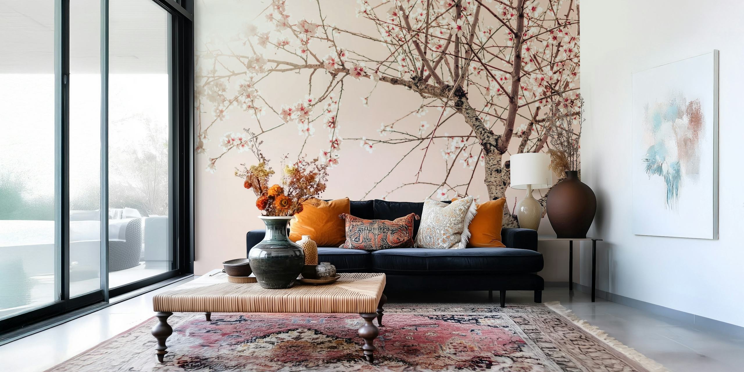 Tree Spring Blossom Flowers tapet i rum