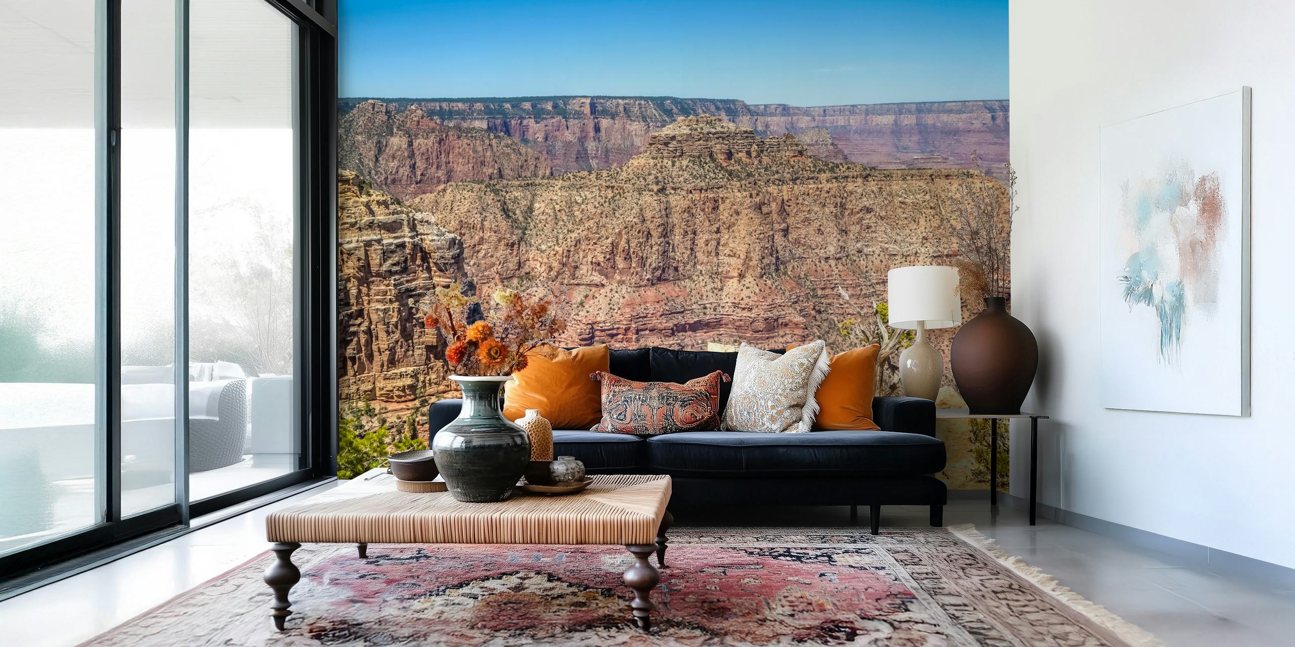 Grand Canyon Moran Point wallpaper in a room