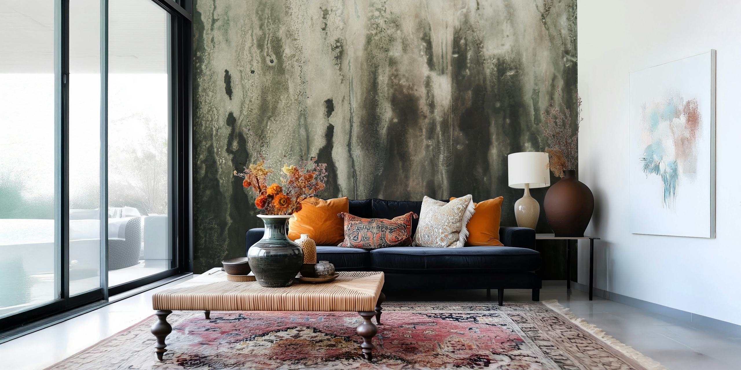 Black and white grunge wallpaper with textured patterns