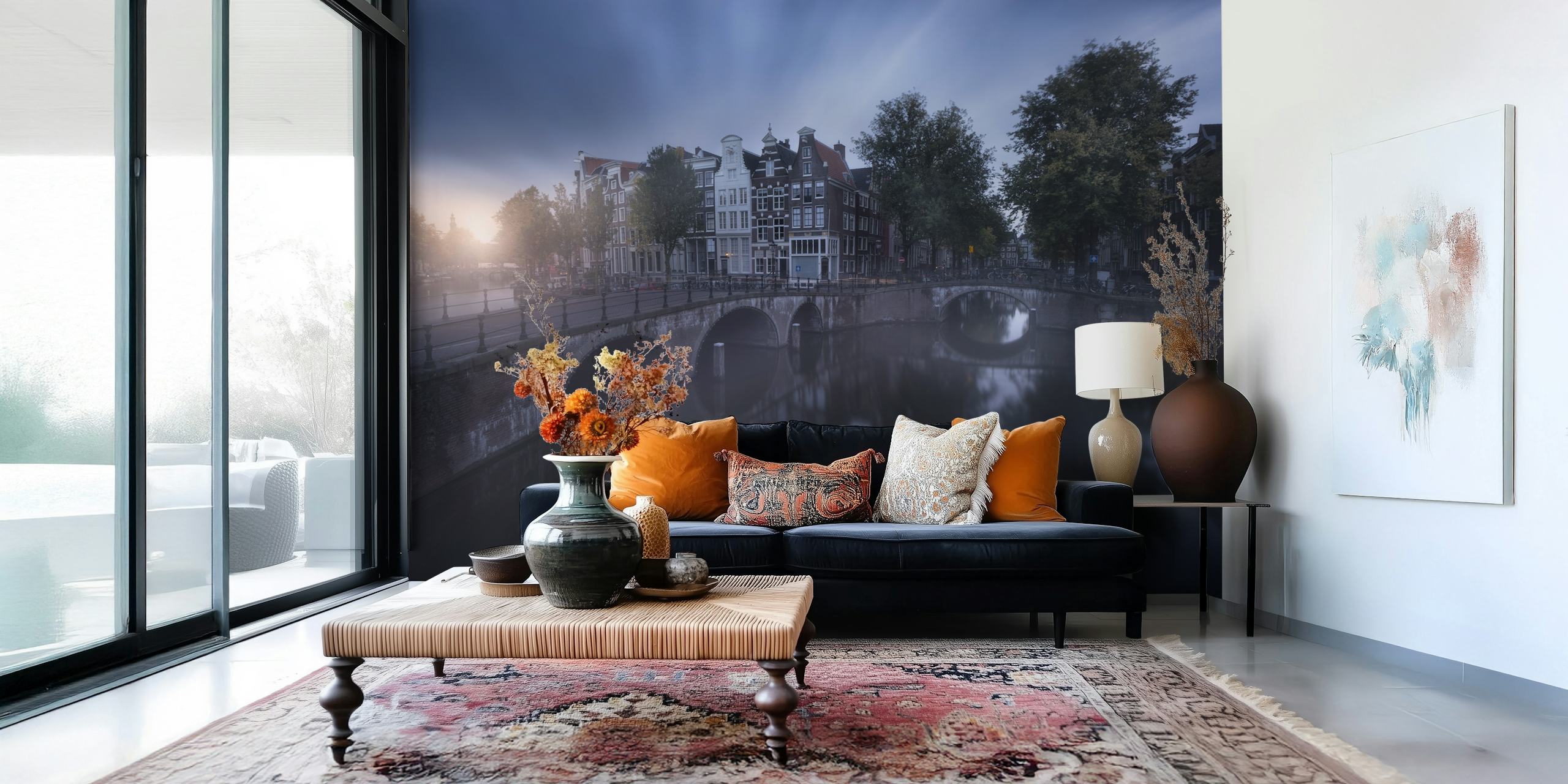 carta da parati Amsterdam Morning II in una stanza