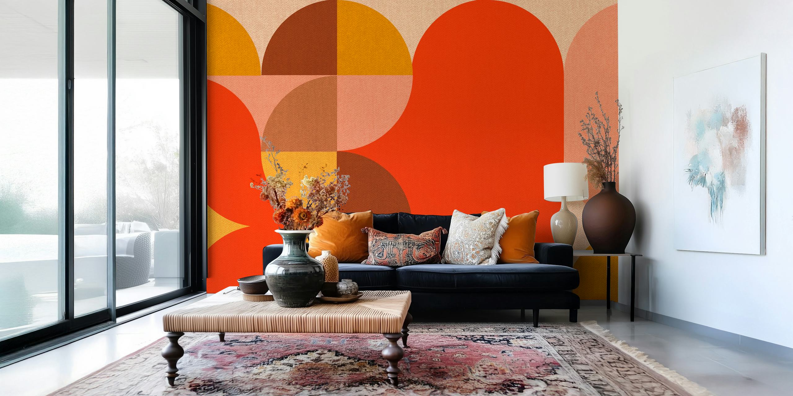 Geometric Mid-Century Abstract Forms ταπετσαρία