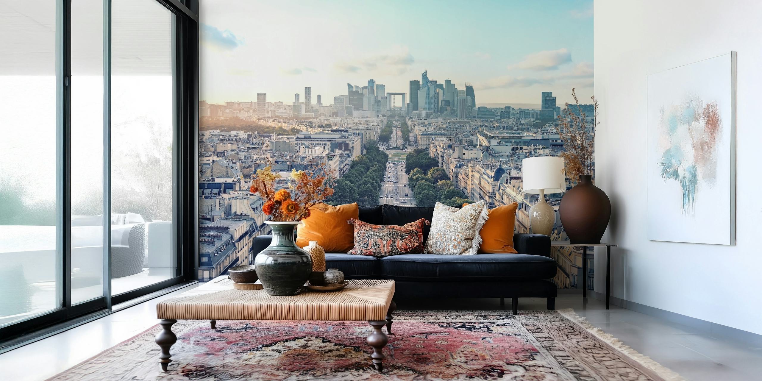 Tapeta West Paris Sunset v pokoji