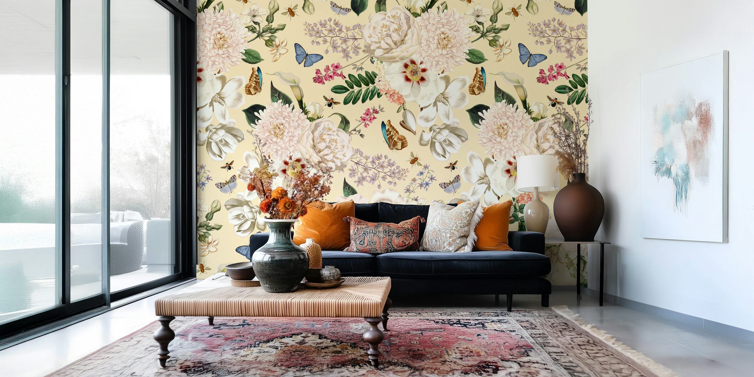 Tapeta Opulent Summer Peony Garden