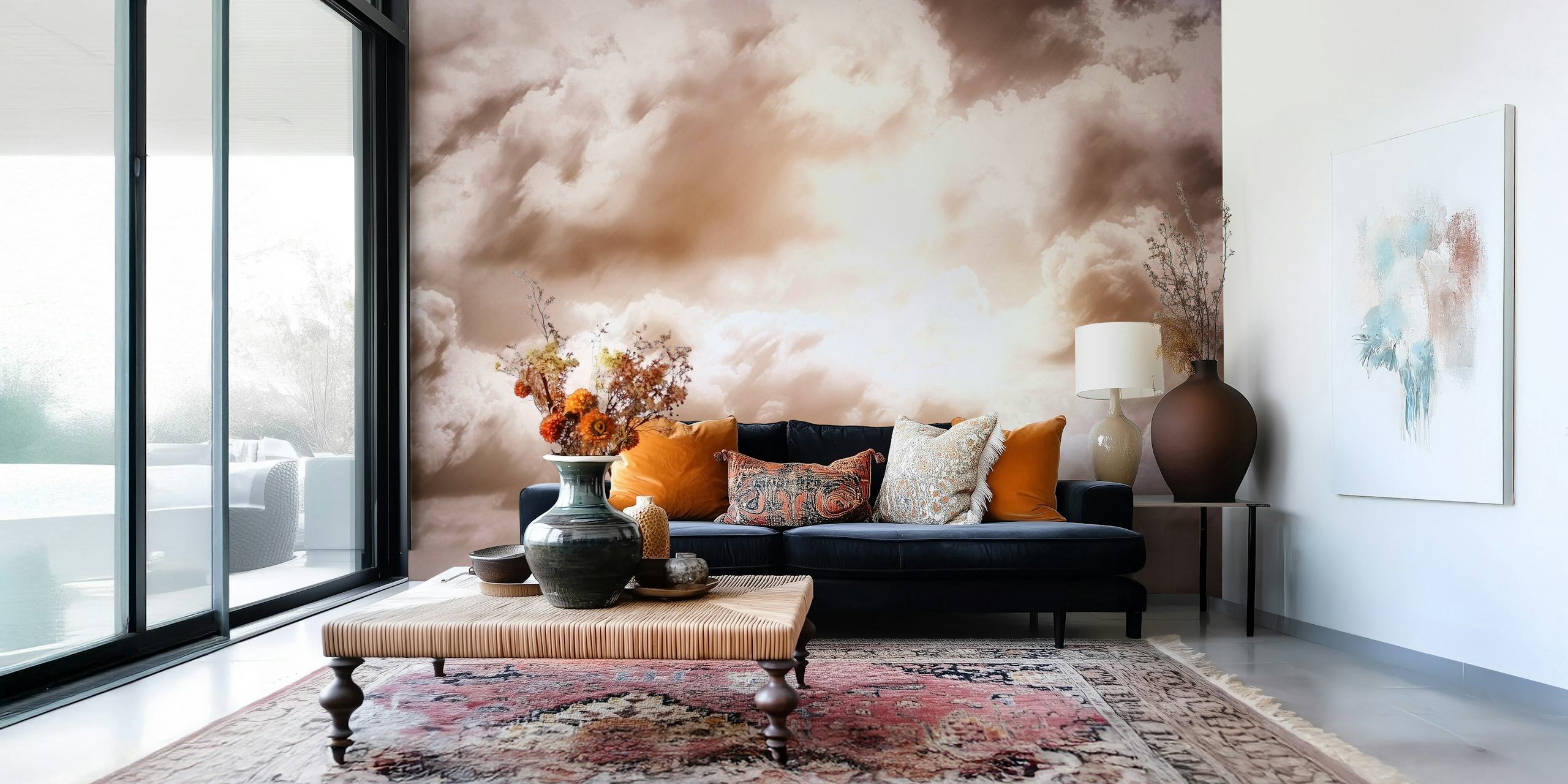 Sunrise Morning wallpaper in a cozy room