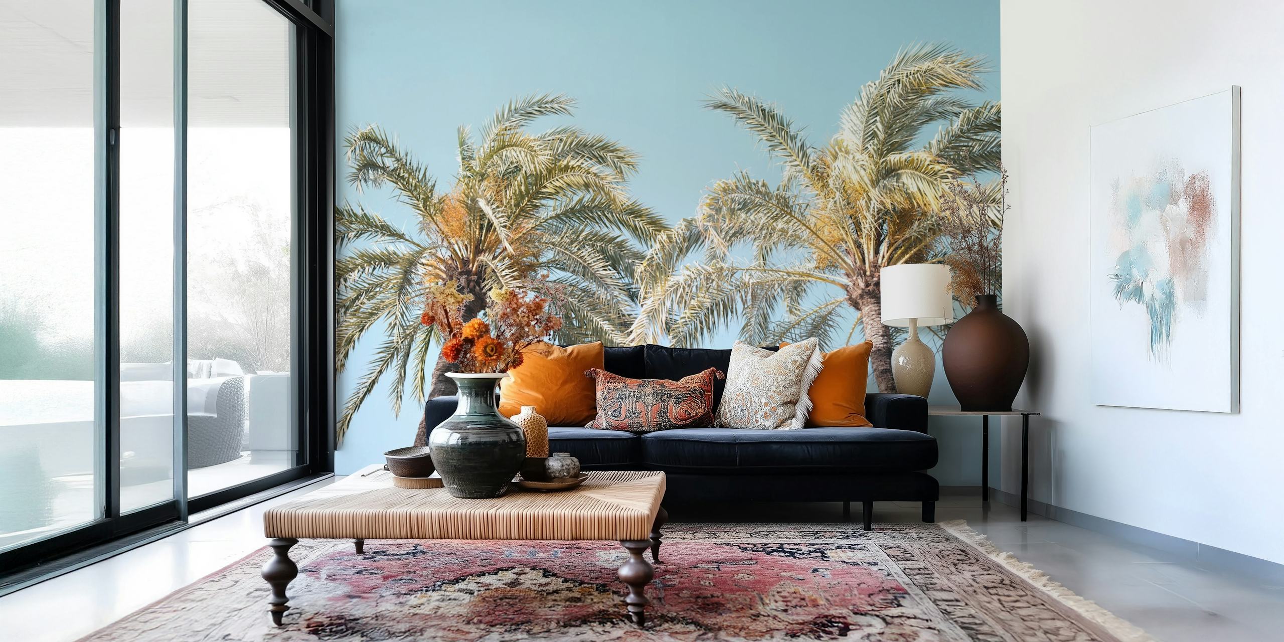 Carta da parati Palm Trees Beauty 4 in un ambiente stanza