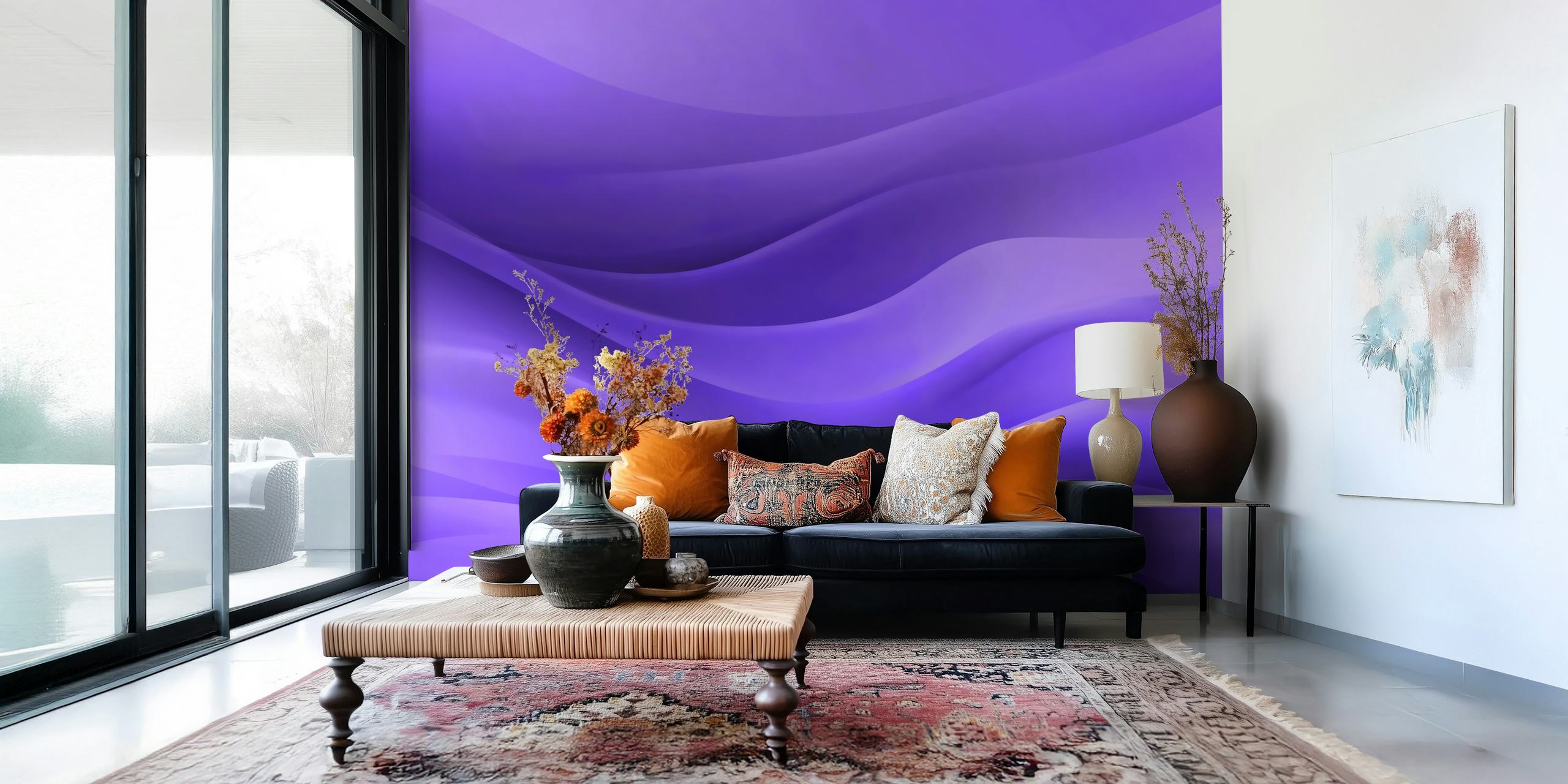 Diseño ondulado Rich purple
