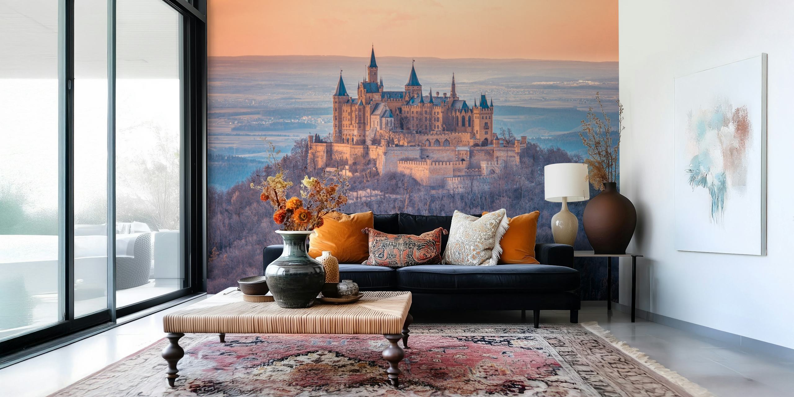 Fairytale Fortress wallpaper in a room