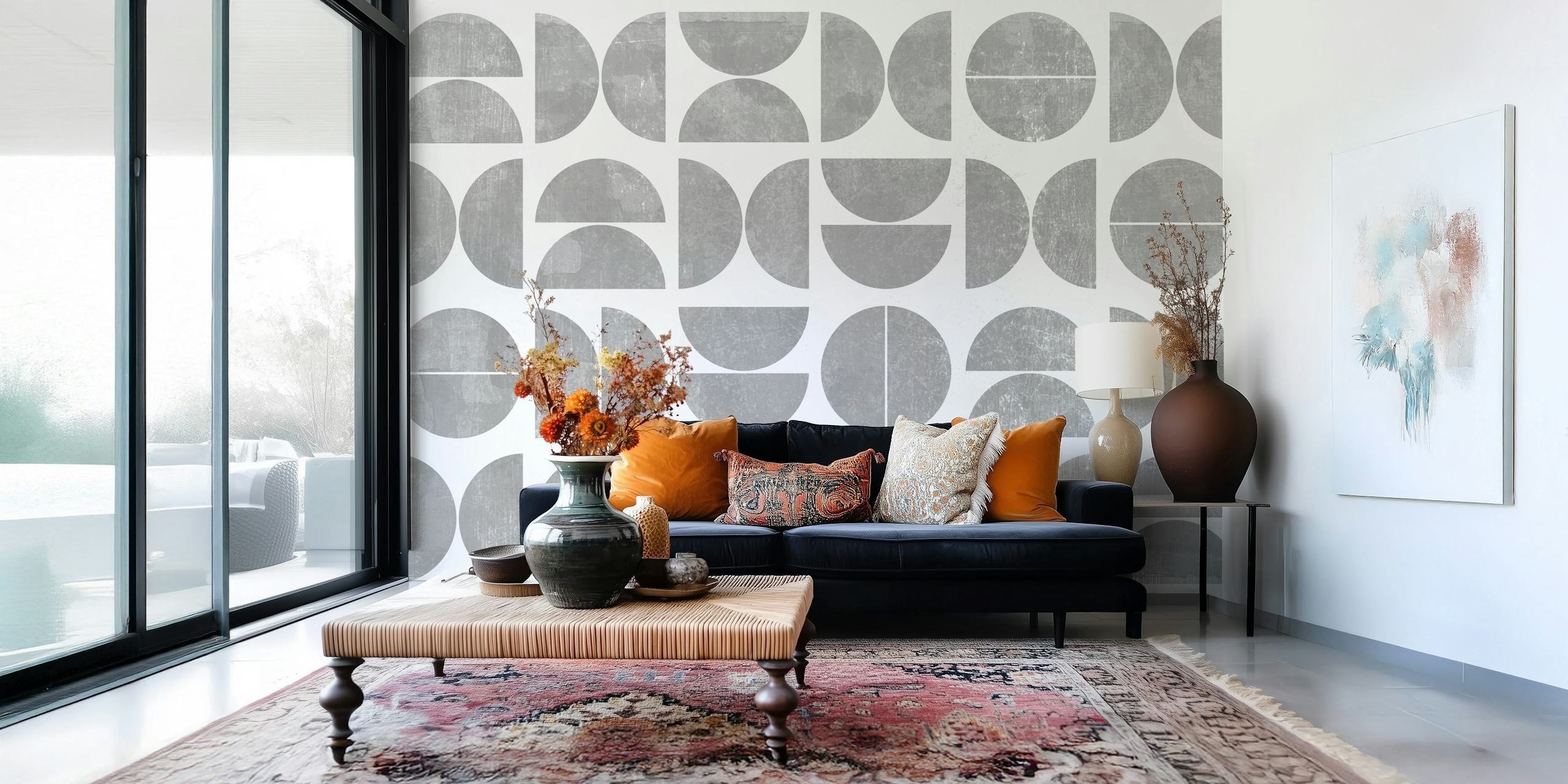 Design tapety Modern Greys Mid-Century Contemporary