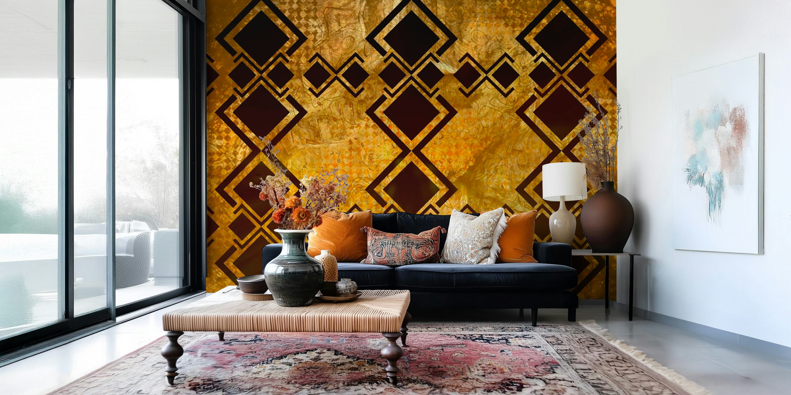 Art Deco Luxury wallpaper in a stylish room