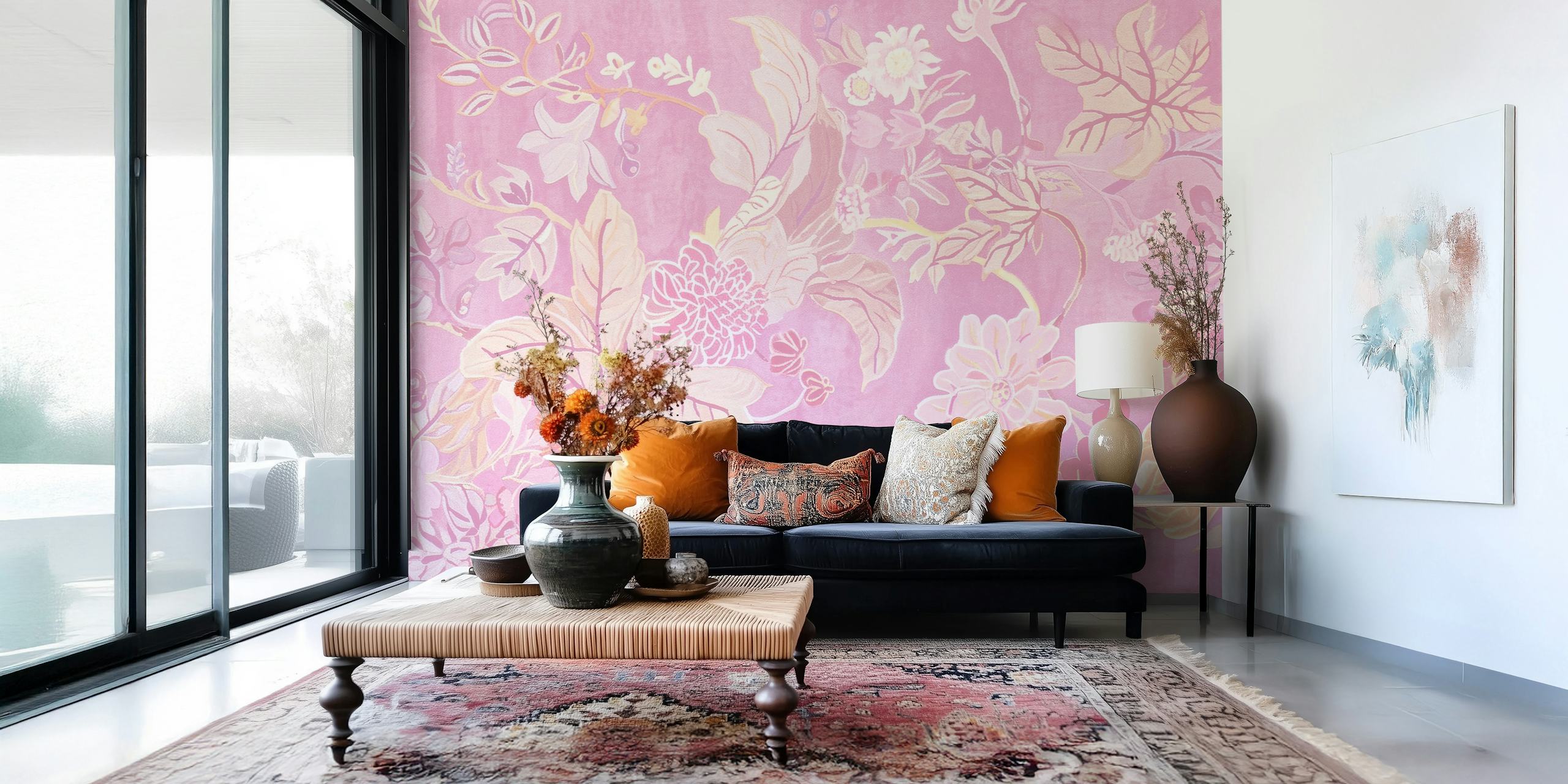 Fiori da sogno Soft Touch in Pink in una stanza