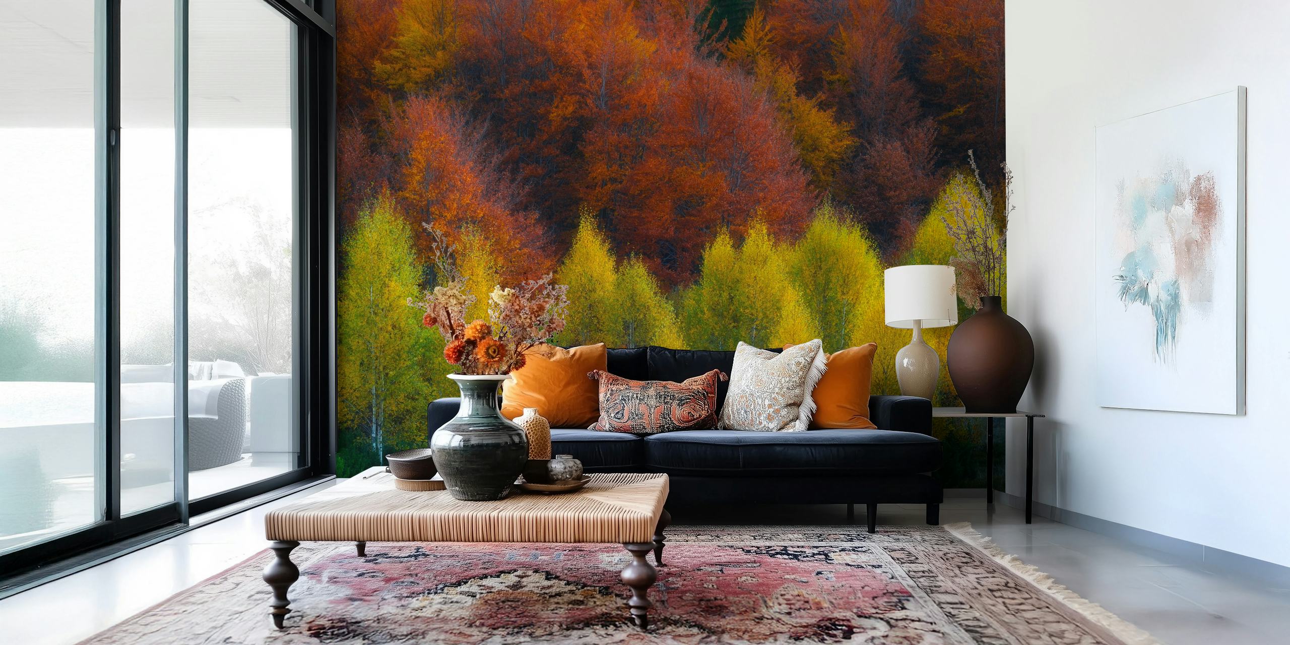 Nimbrethil wallpaper displayed in a room